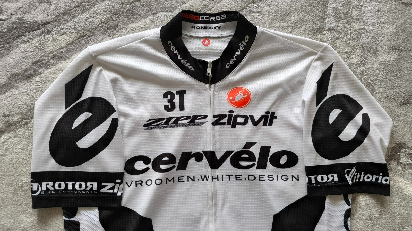 Castelli Cervélo Test Team Full Zip Men’s Cycling Jersey Size: L