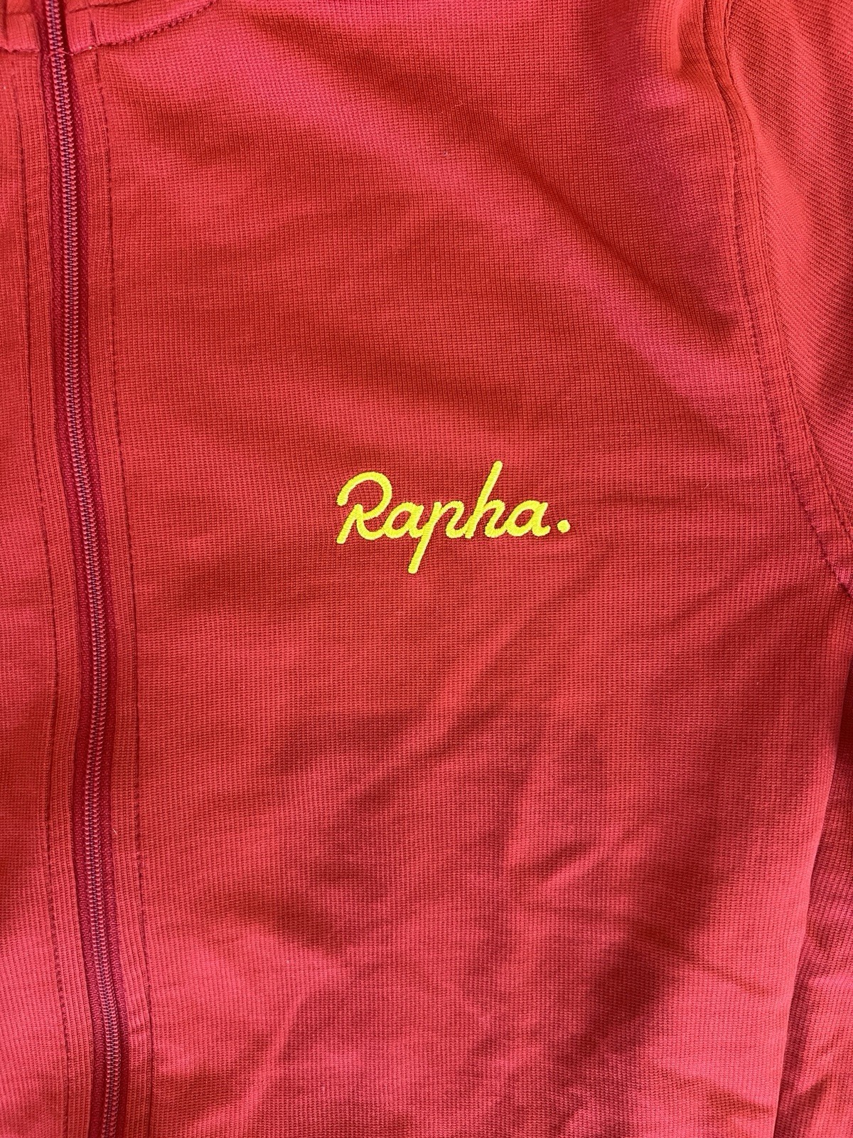 Rapha Men’s Short Sleeve Cycling Jersey Red/Yellow Spain, Medium