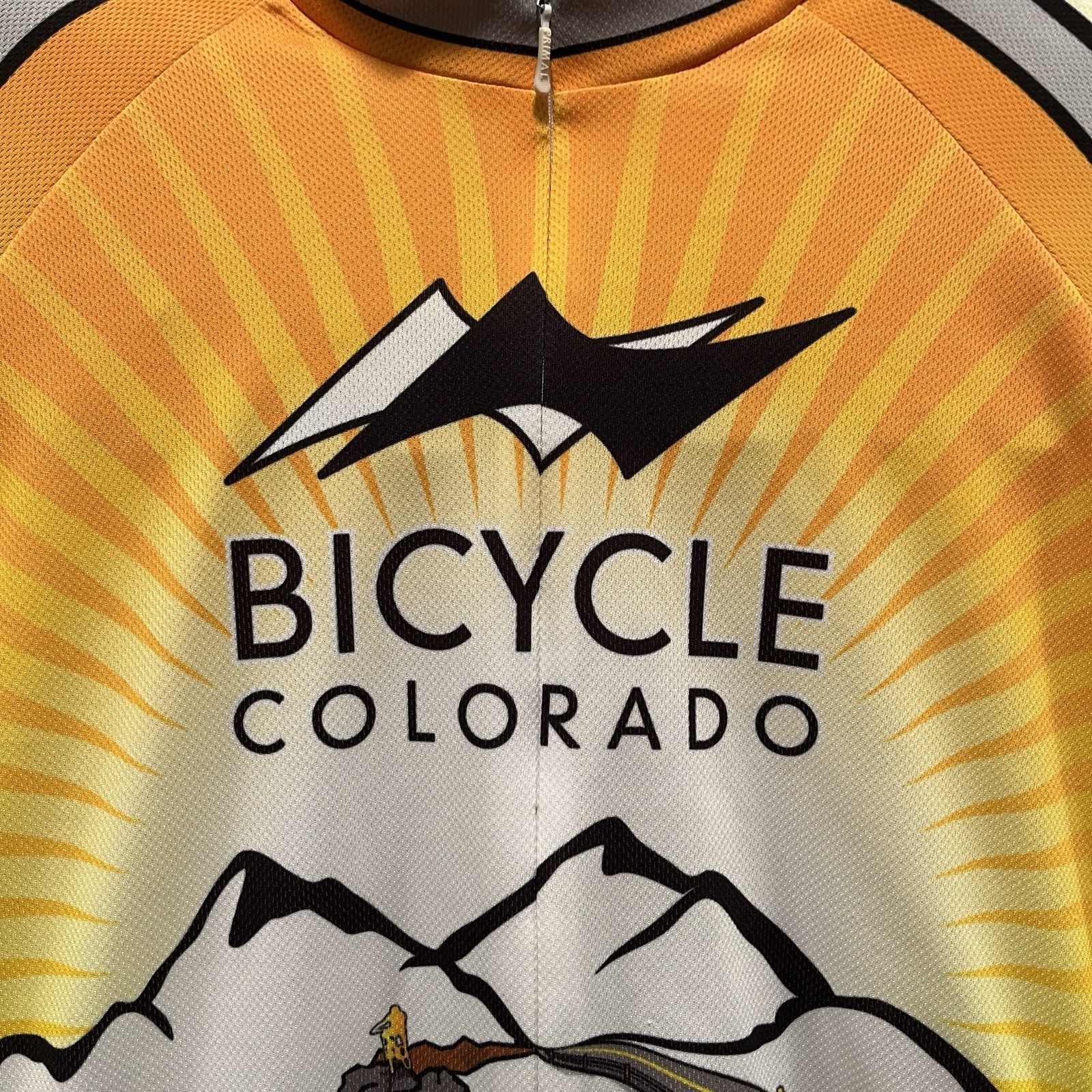 Primal Women’s Cycling Colorado Short Sleeve 3/4 Zip Back Pockets Shirt Size XL