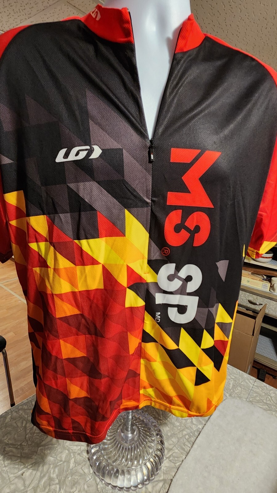 Men’s Louis Garneau XL Cycling Jersey Three Pocket MSSP Club 1000 NWT