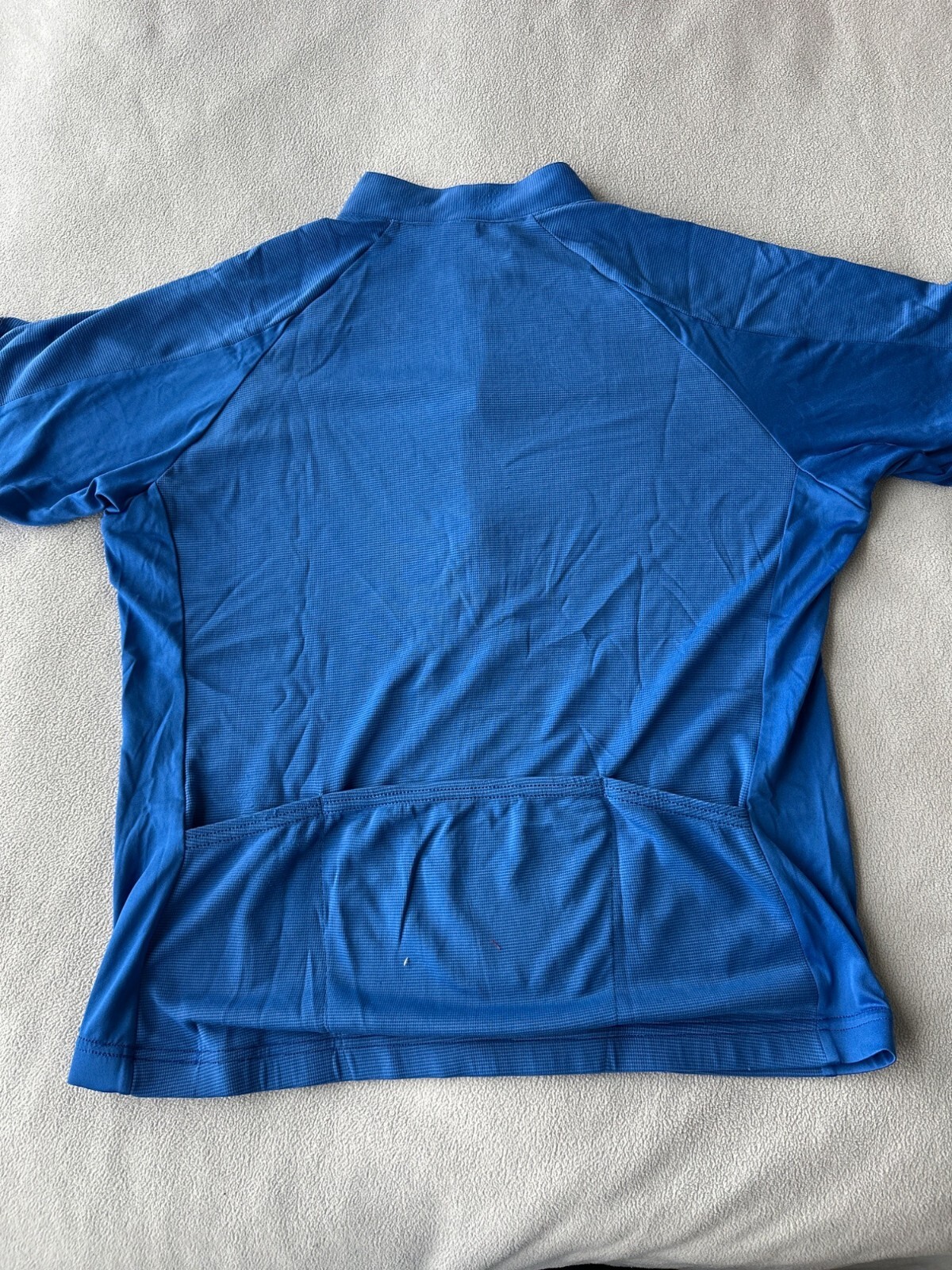 Vintage Patagonia Cycling Shirt Jersey Adult Large Blue 1/2 Zip Polyester