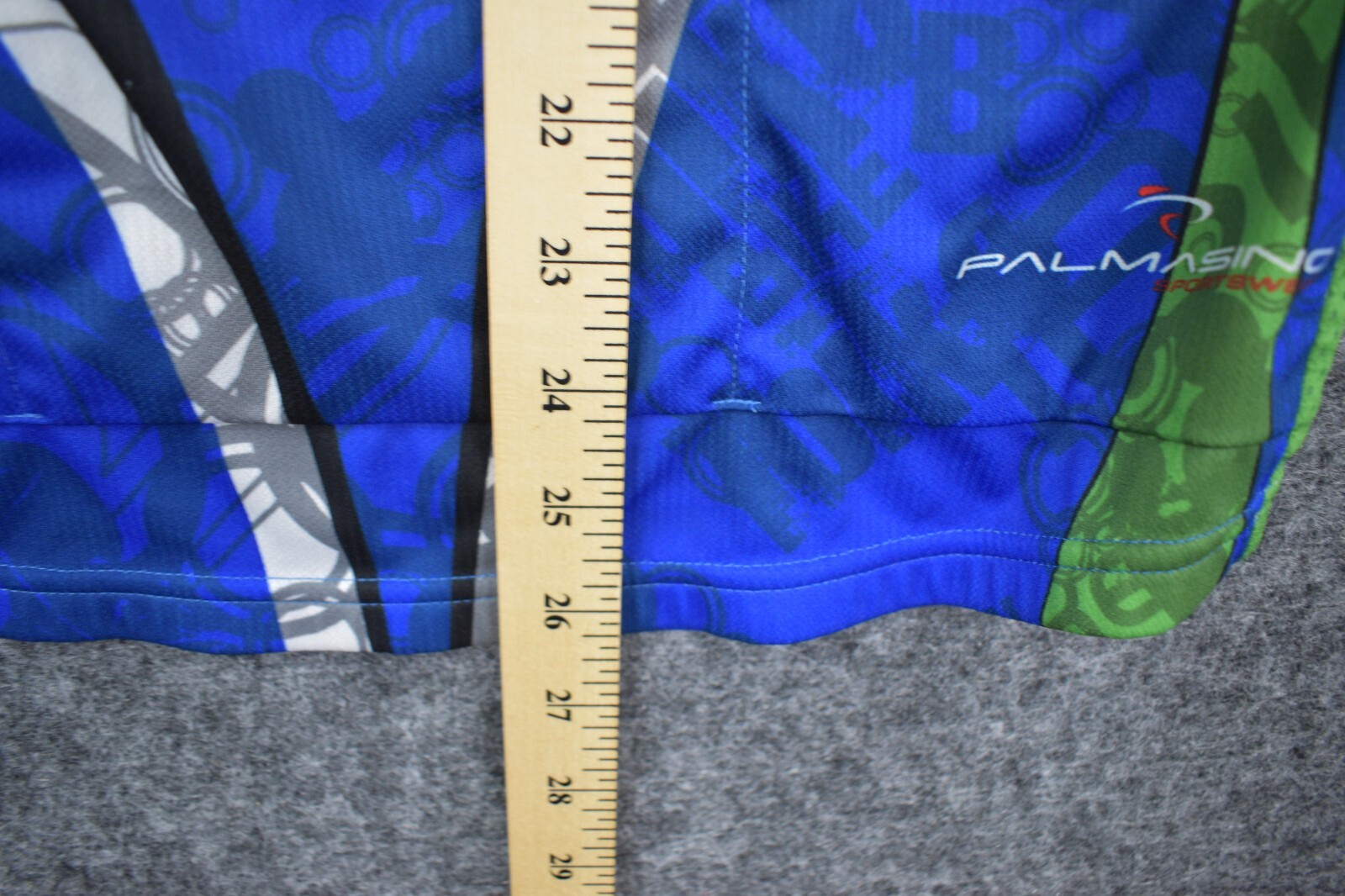 Palmasino Medium Full Zip Back Pockets Short Sleeve IBikePR Promo Logo Cycling