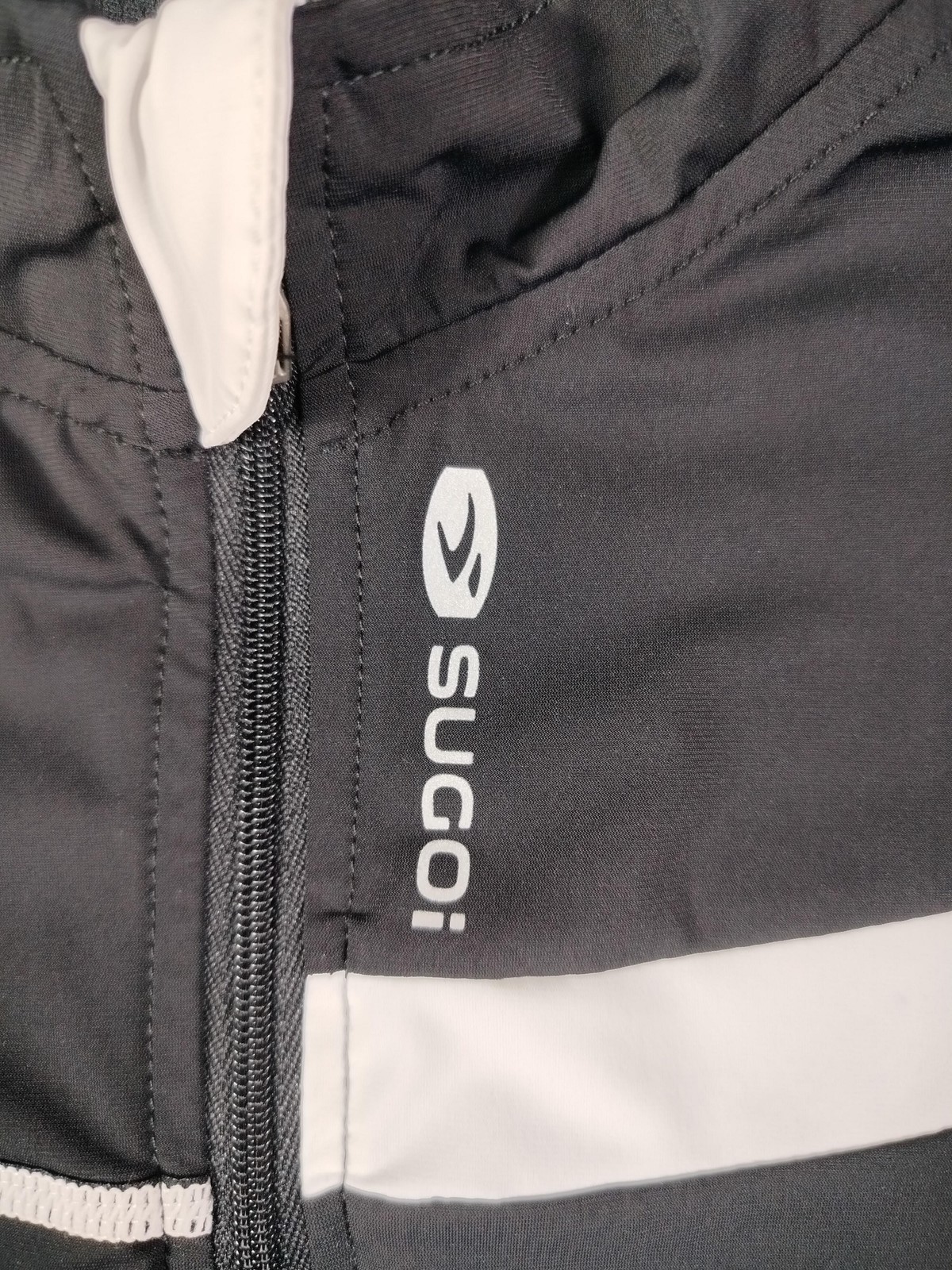 Sugoi Cycling Jersey Mens Large Black RSE Short Sleeve Full Zip Reflective