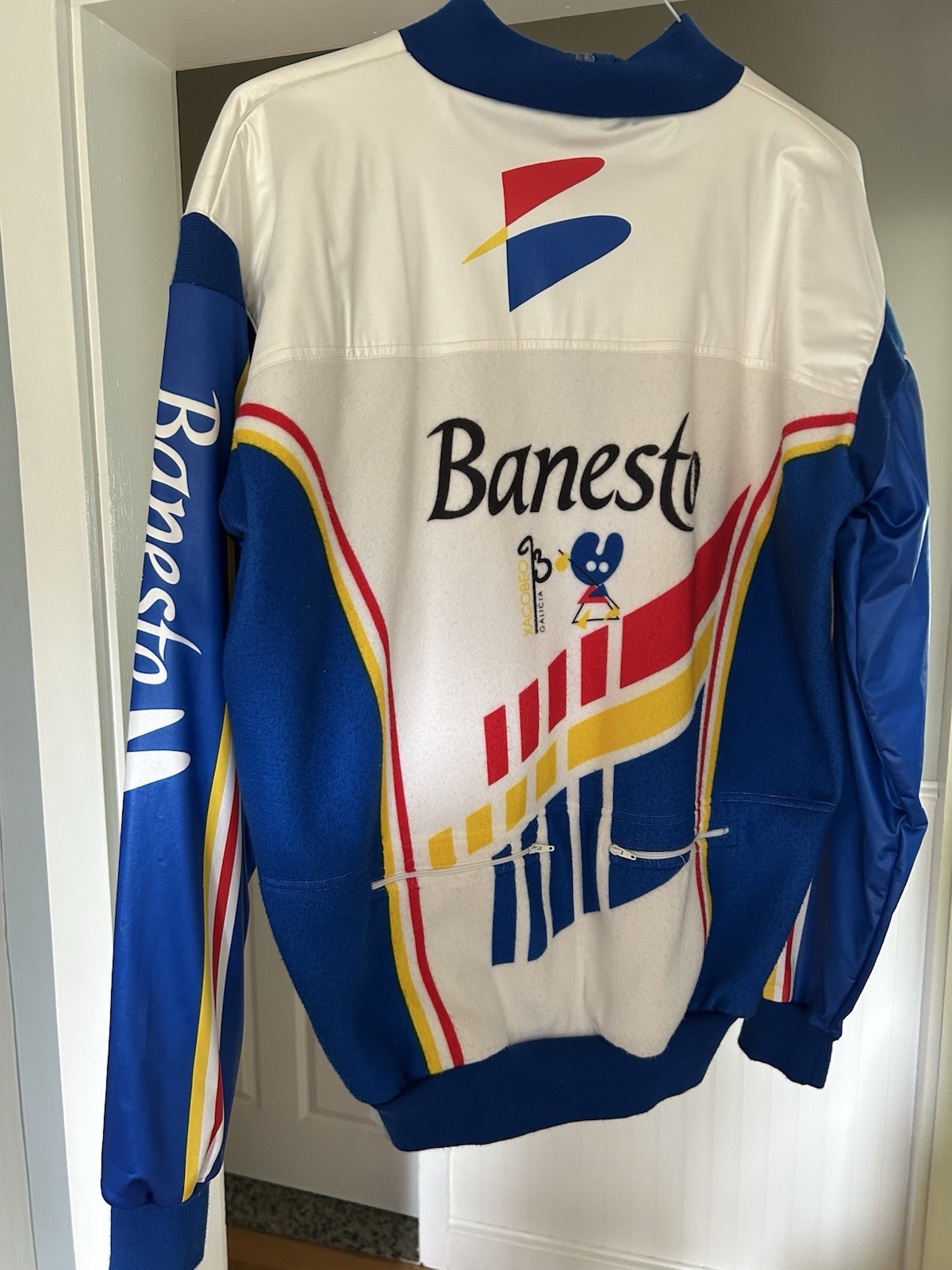 Nalini/ Banesto vintage Cycling jacket Synthetic Fleece Size L