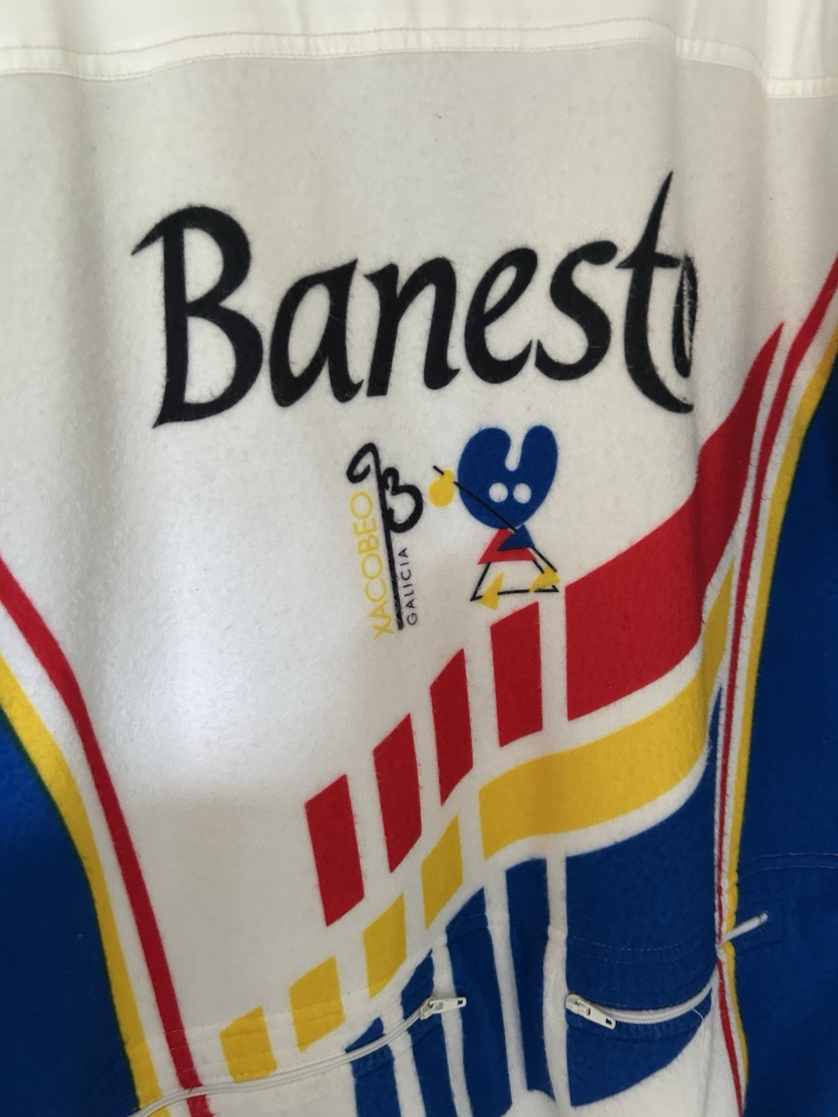 Nalini/ Banesto vintage Cycling jacket Synthetic Fleece Size L