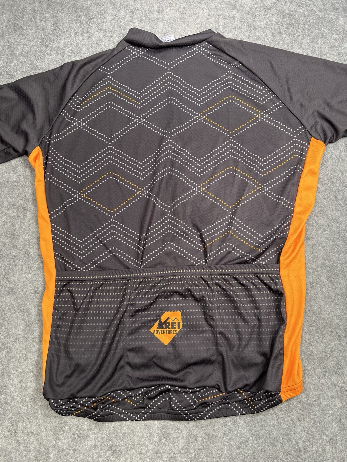 Voler REI Adventures Cycling Jersey Men’s XL 3/4 Zip Biking gray orange