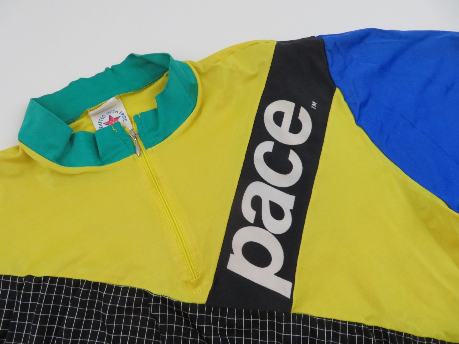 Vintage 90s PACE USA Cycling Jersey Mens L/XL – Made in USA Rare Retro BMX MTB
