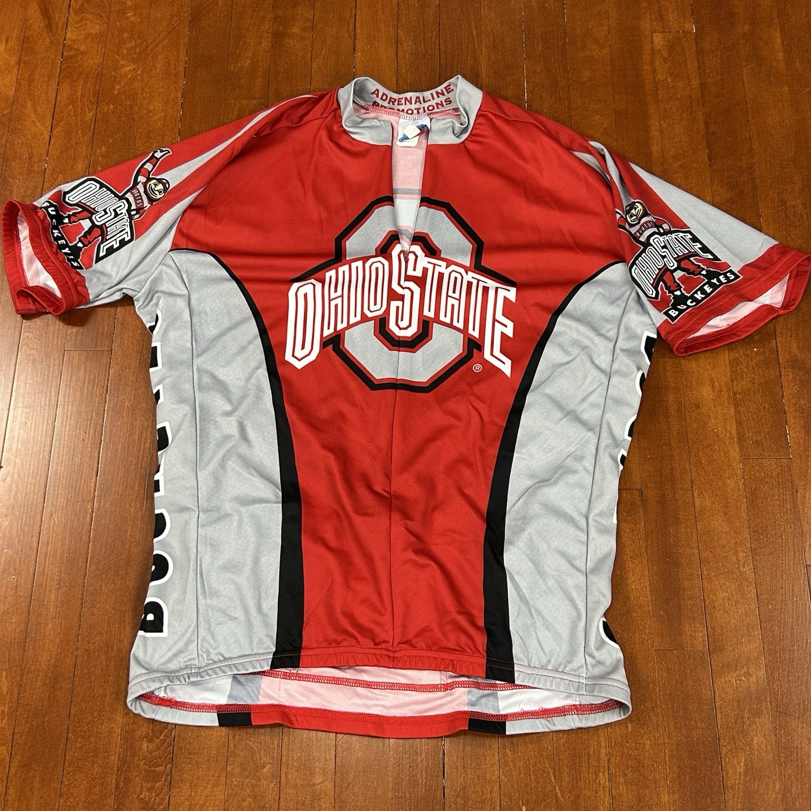 Adrenaline Promotions Ohio State Buckeyes Cycling Jersey Mens XXXL Back Pockets