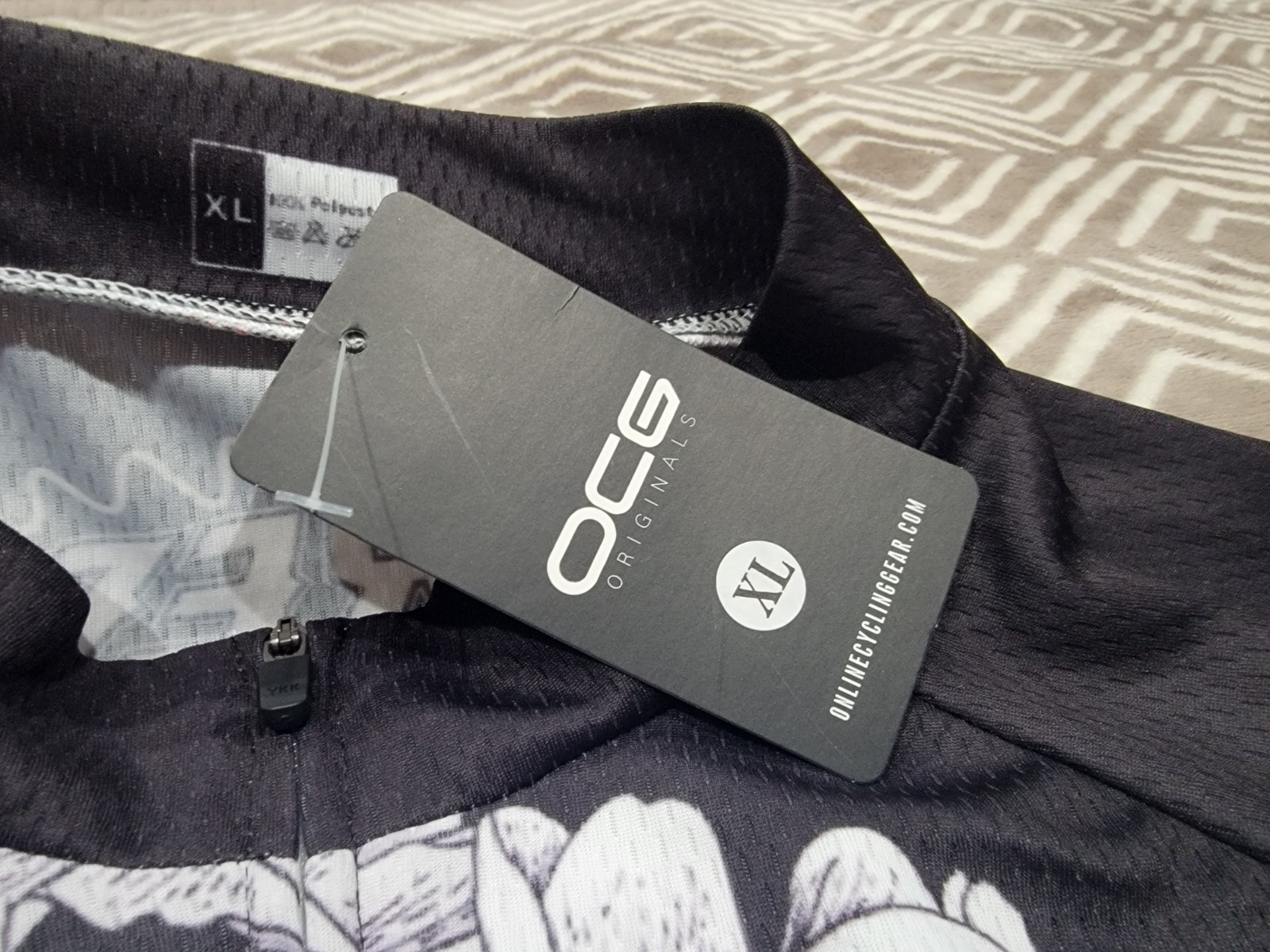 NWT Men’s XL OCG Cycling Skull Jersey Longsleeve Free Your Mind Just Pedal