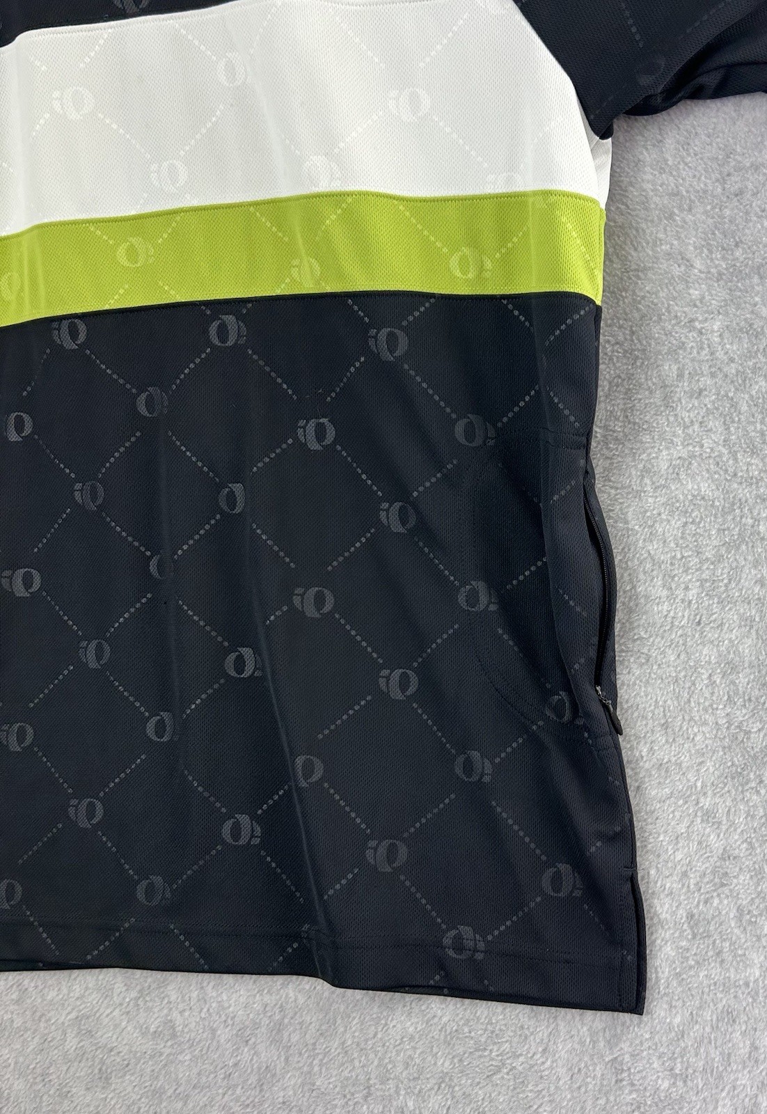 Pearl Izumi Jersey Mens XL Black All Over Print Half Zip Cycling Outdoor