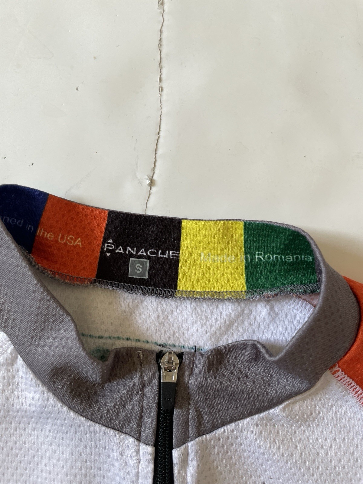 Panache Cycling Jersey Breck Epic Colorado MTB Race Size Small White