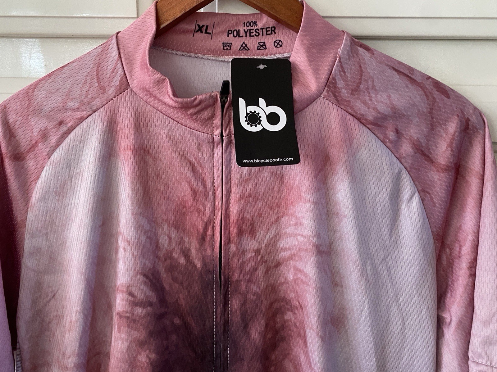 NWT Bicycle Booth Hairy Nude Chest Cycling Bike Jersey Full Zip Men’s Size XL