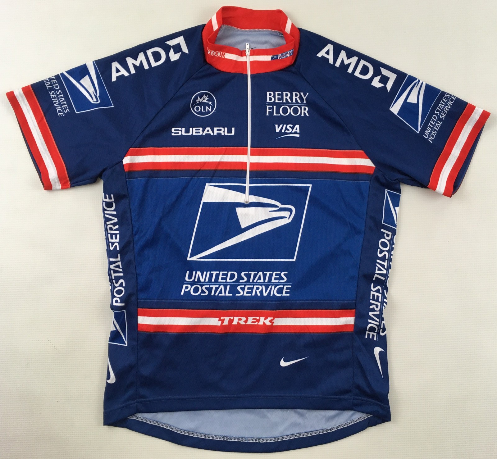 US Postal Service Cycling Team 2001 jersey shirt Nike Lance Armstrong WOMENS L
