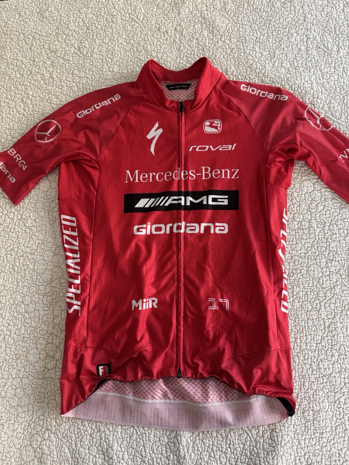 Giordana Mercedes AMG Racing Jersey Size M Made In Italy Short Sleeve