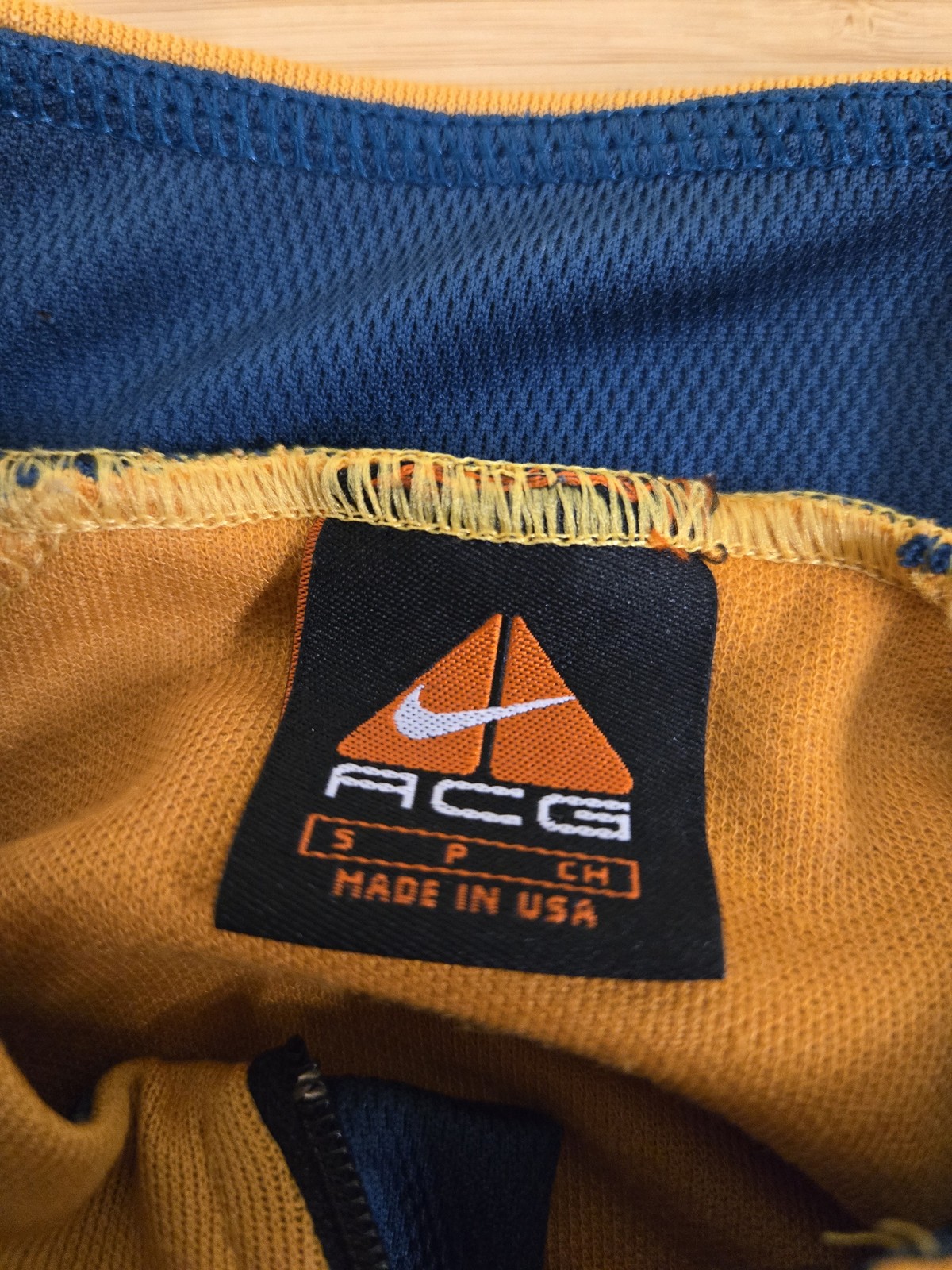 Vintage Nike ACG Cycling Jersey Shirt Small Made in USA Bike Top 90s