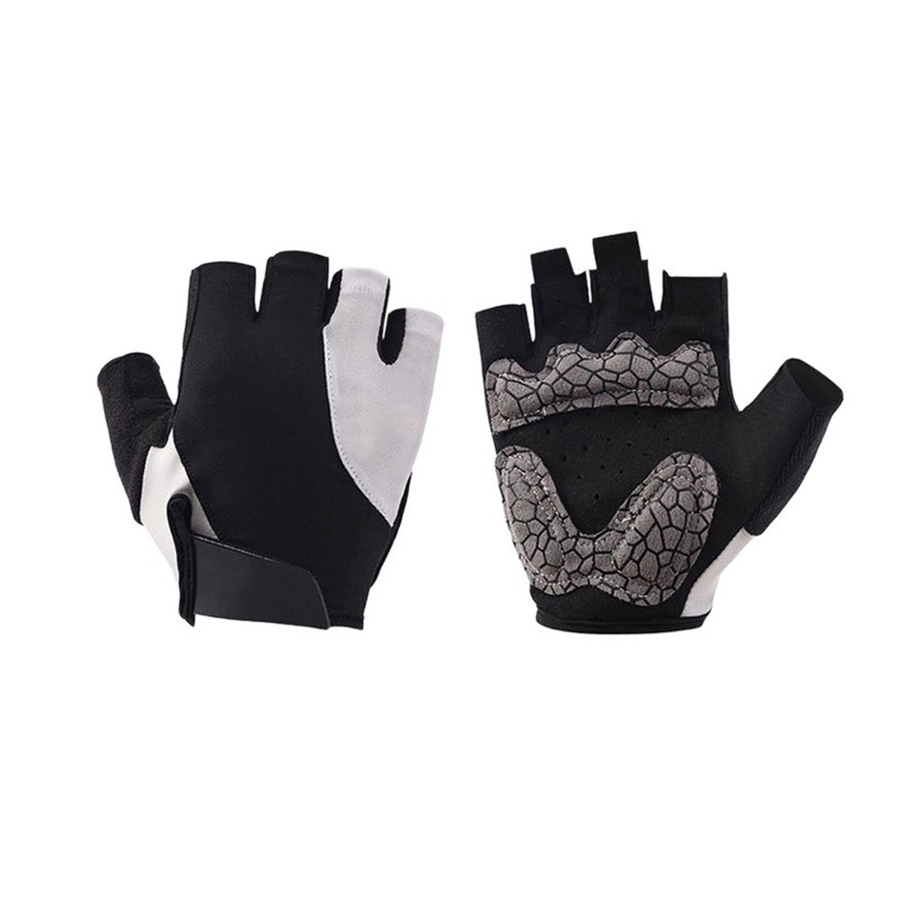 Outdoor Half Finger Gloves Polyester Material for Cycling Hiking and Training