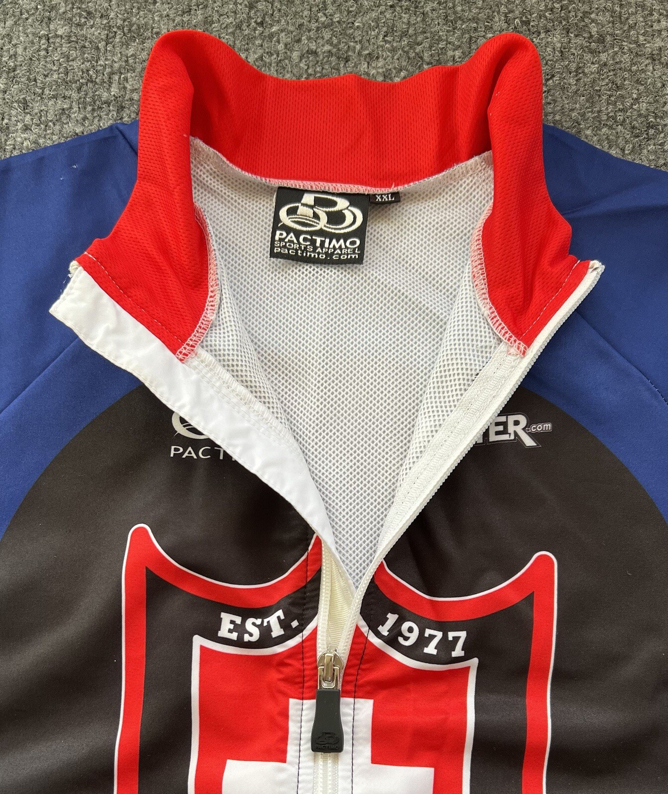 Pactimo Cycling Jersey Womens 2XL Swiss American Bikes Full Zip Sleeveless Bike