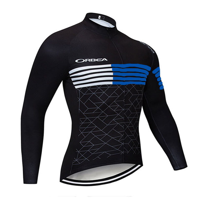 New Cycling Long Sleeve Jersey Men Team Bike Shirt Autumn Outdoor Sports Uniform