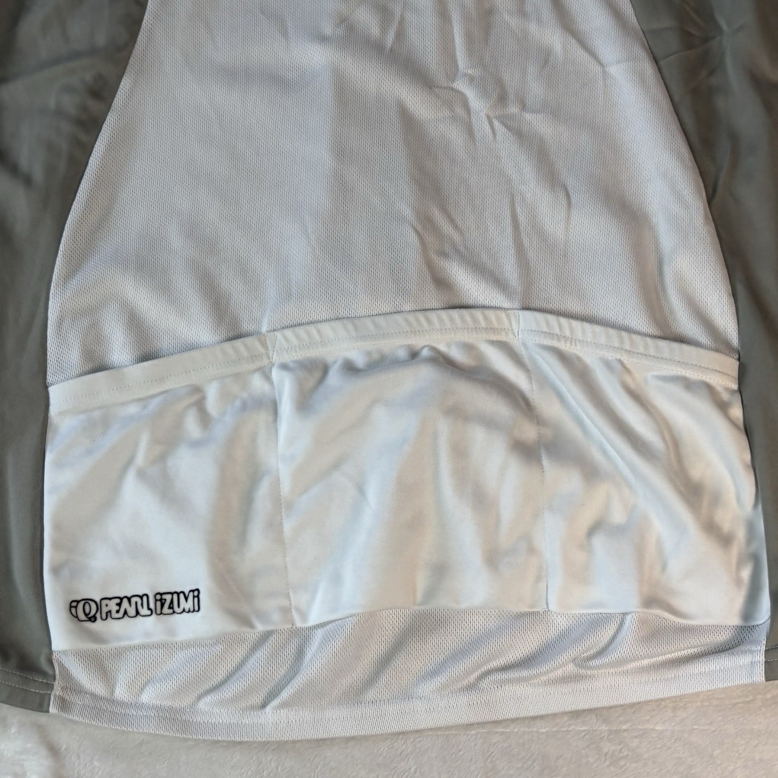 Pearl Izumi Men’s Vintage Sleeveless Cycling Jersey Size XL White / Gray Mesh