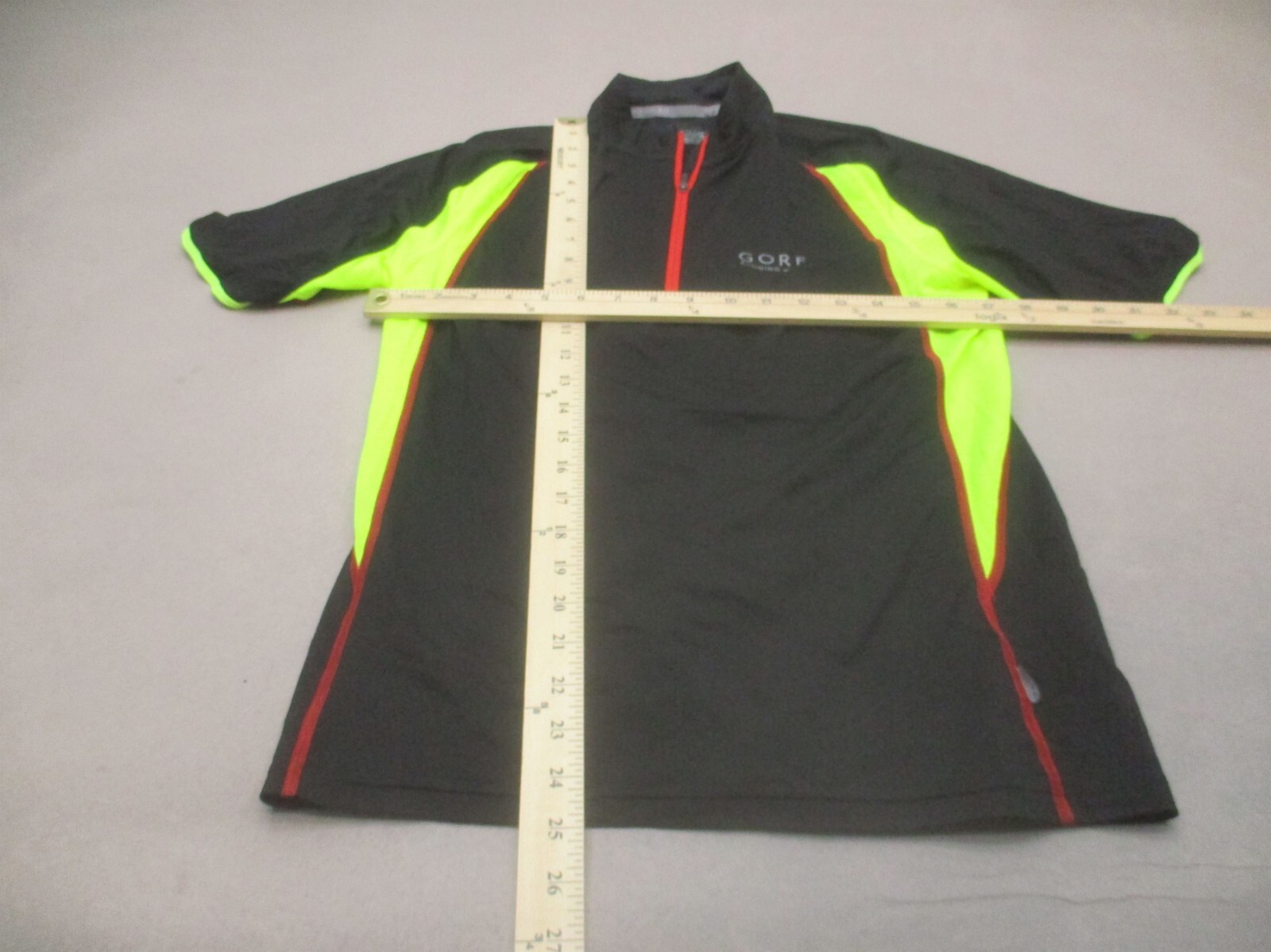 Gore Wear Size M Mens Short Sleeve 1/2 Zip High Neck Athletic Cycling Jersey 451