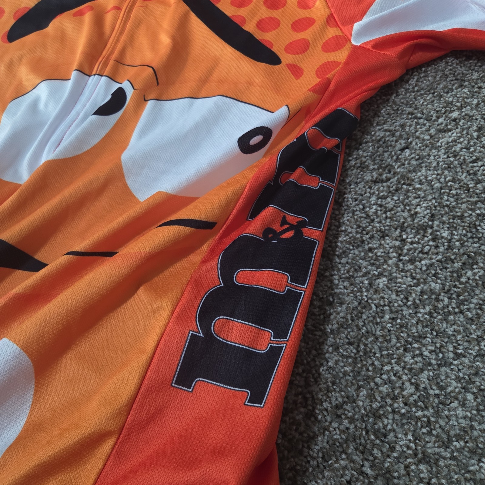 Mens XXL M&M’S Cycling Team Jersey cycling Short Sleeve jersey Bicycle Orange