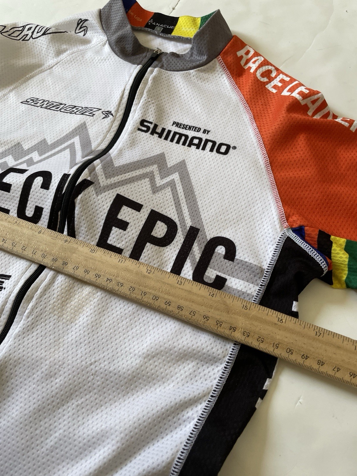 Panache Cycling Jersey Breck Epic Colorado MTB Race Size Small White