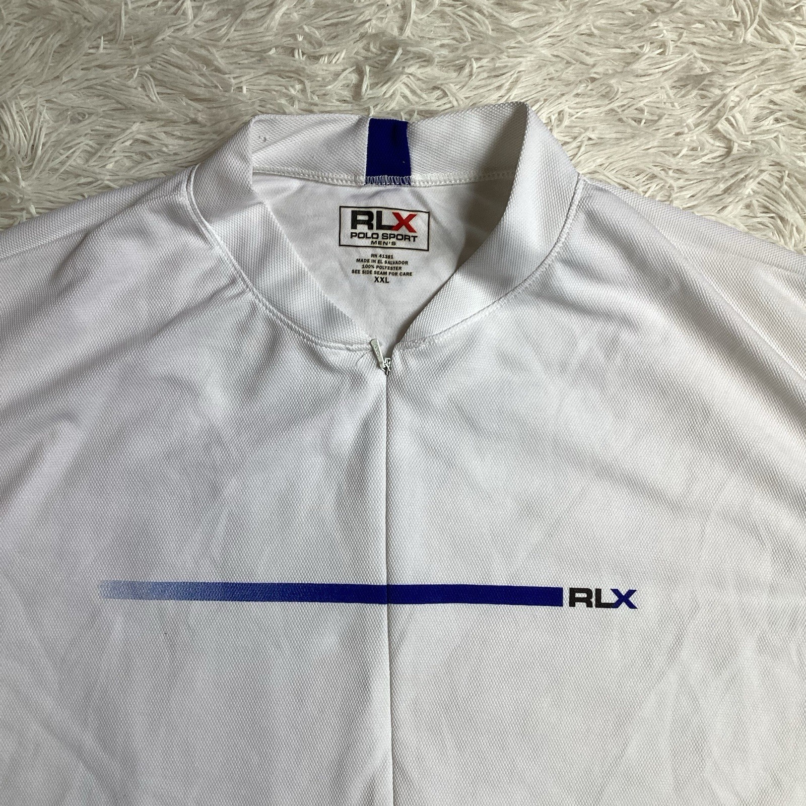 Ralph Lauren RLX Polo Sport Men’s 2XL Cycling Jersey Bike Short Sleeve USA 90s