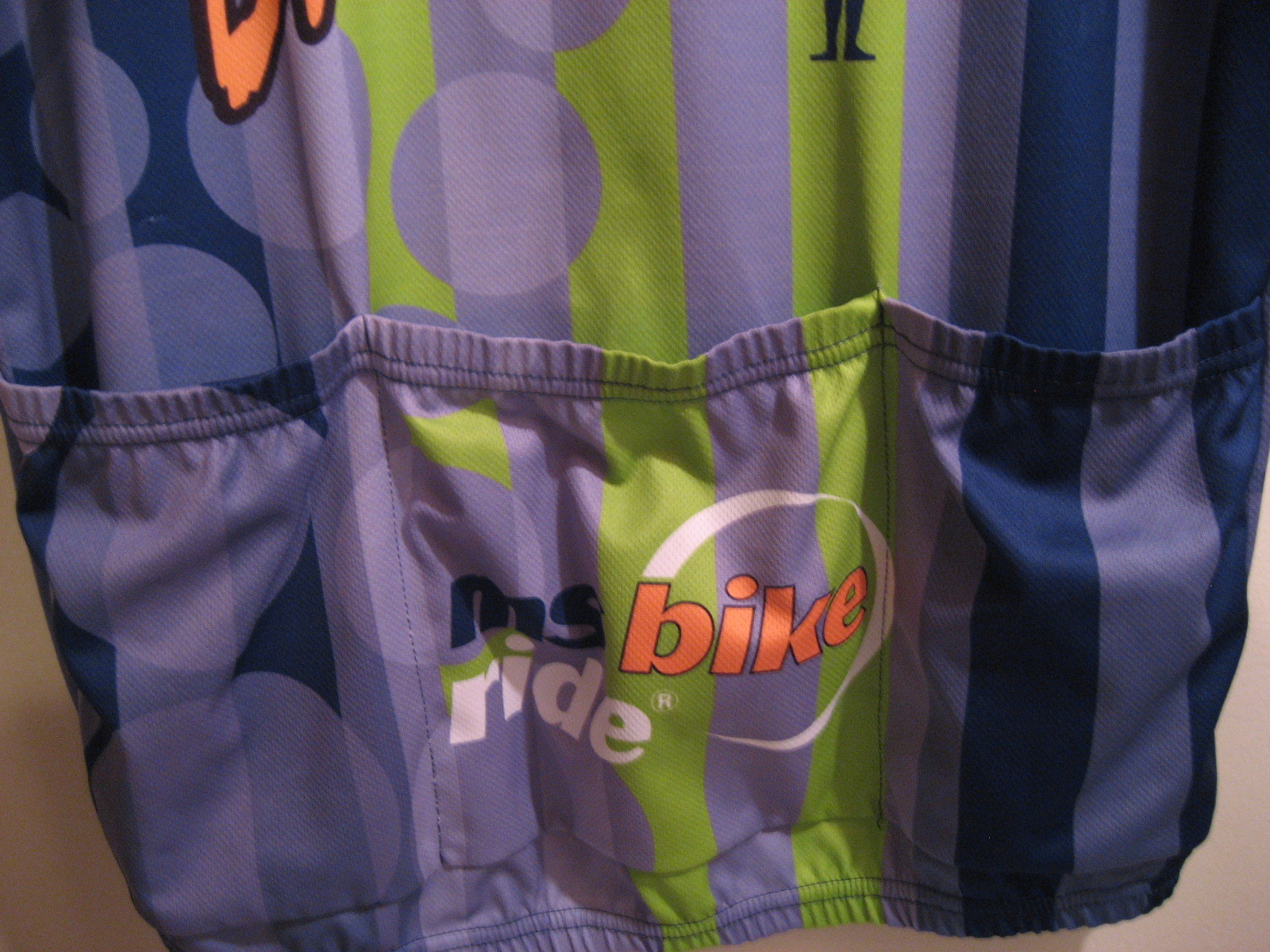 AUSSIE XL REAR POCKETS CYCLING BIKE SHIRT 3/4 ZIP 100% POLYESTER