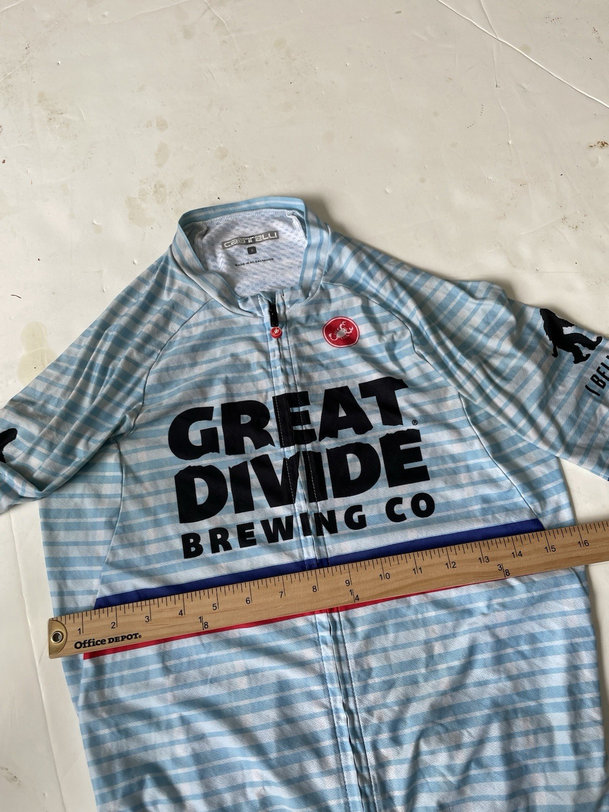 Great Divide Brewing Pro Team Castelli Aero Race 6.0 Cycling Jersey Size Small
