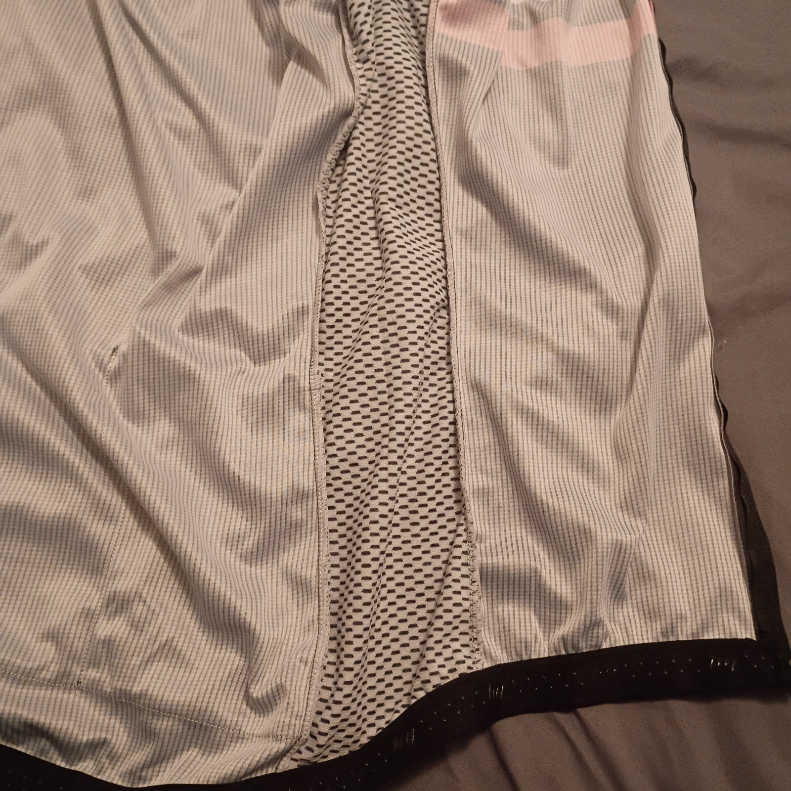Beroy Cycling Jersey Women L Black White Pink Full Zip Biking Back Pockets