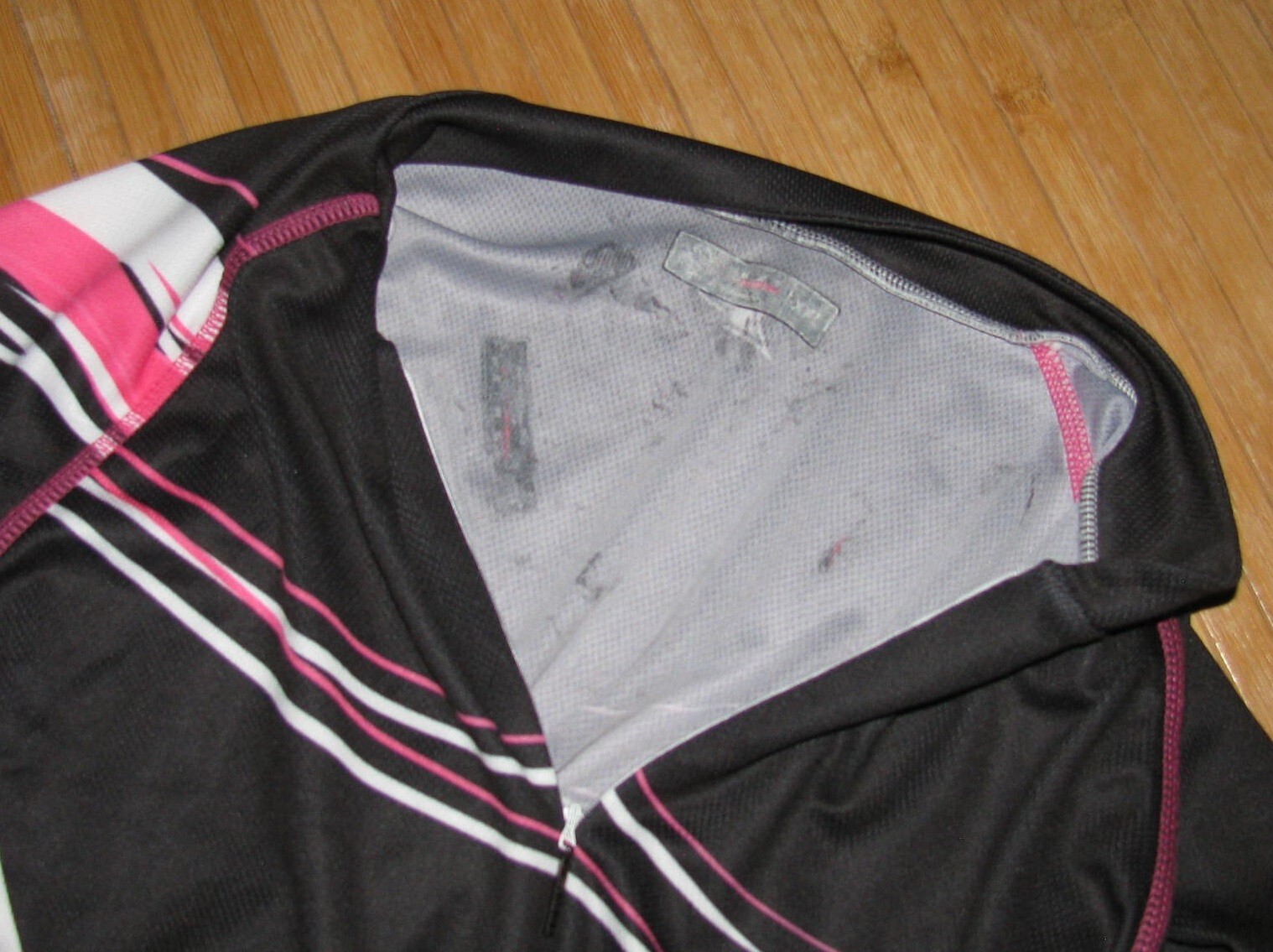 Womens PRIMAL Bike BICYCLE Cycle JERSEY Shirt 2XL XXL Poly BLACK WHITE and PINK