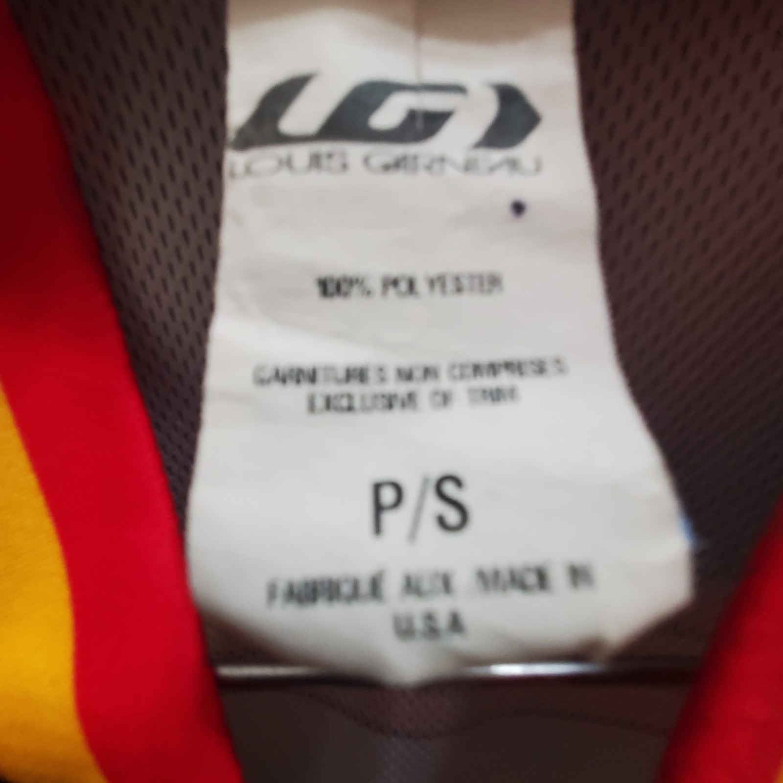 Louis Garneau Black Dog Full Zip Cycling Jersey Mens S Women