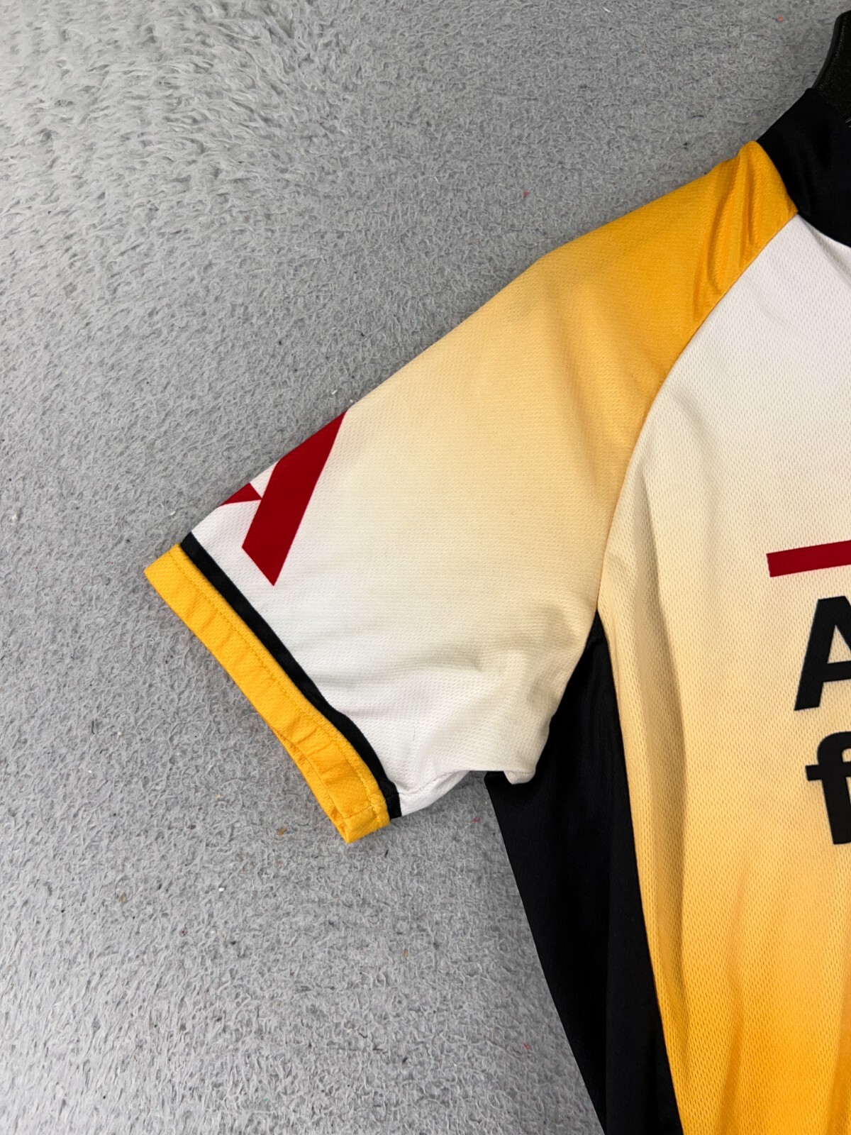 Primal Cycling Jersey Adult Medium Yellow Black Tour De ADA Diabetes Polyester