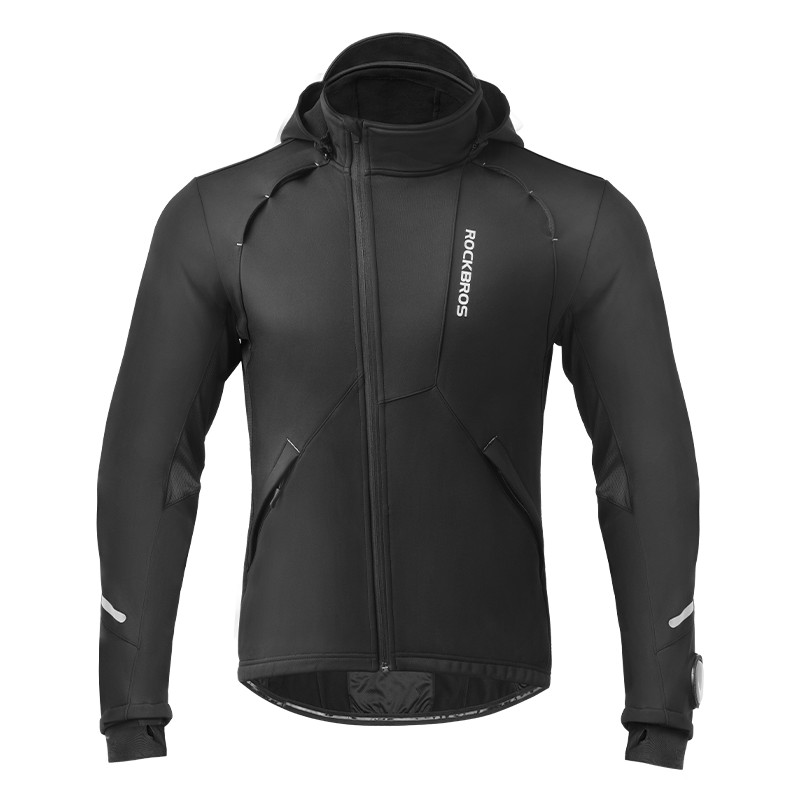 ROCKBROS Bicycle Winter Jacket Cycling Clothing Thermal Fleece Warmer Sportswear