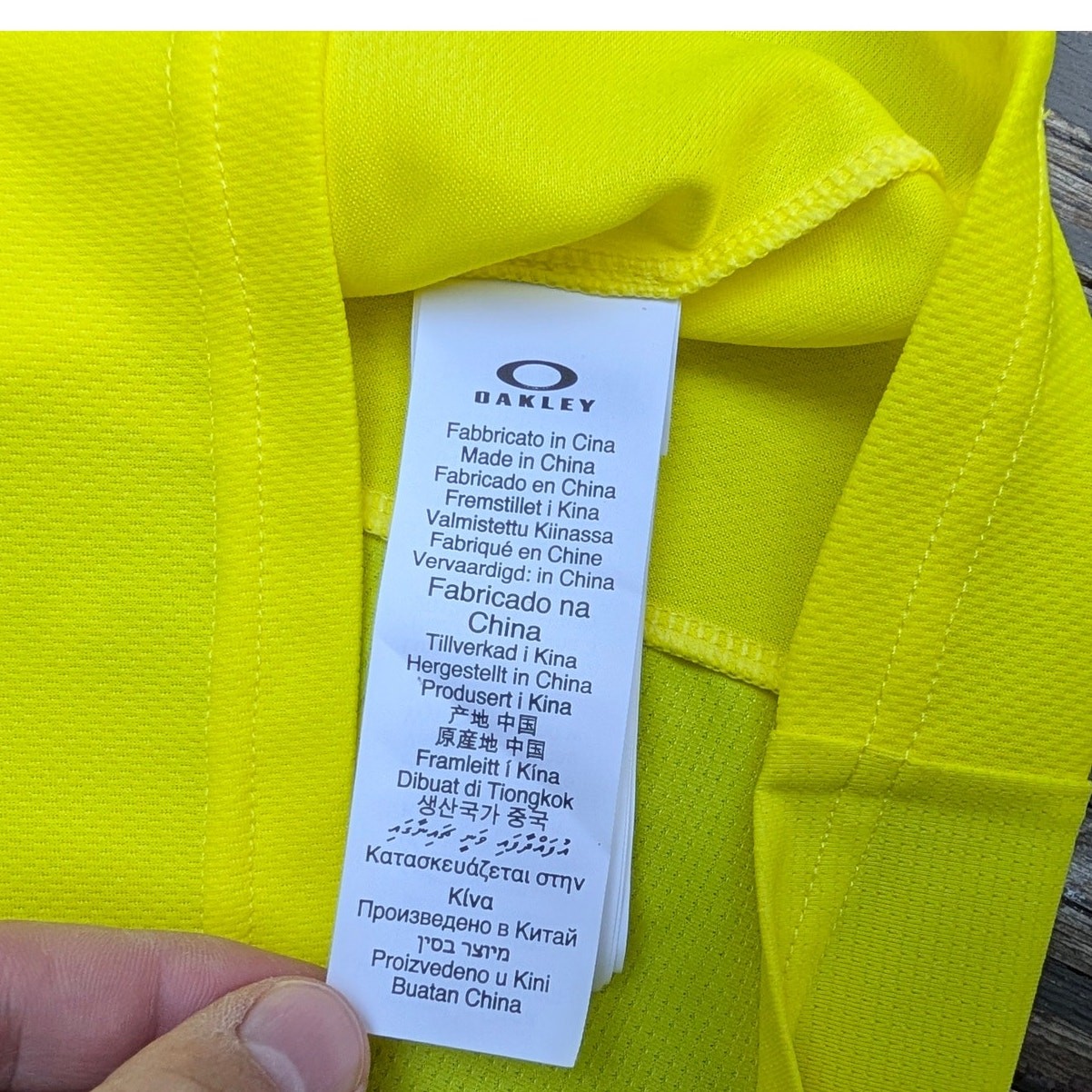 NWT Oakley Factory Pilot Lite MTB Cycling Jersey Sulphur Neon Yellow Men’s L