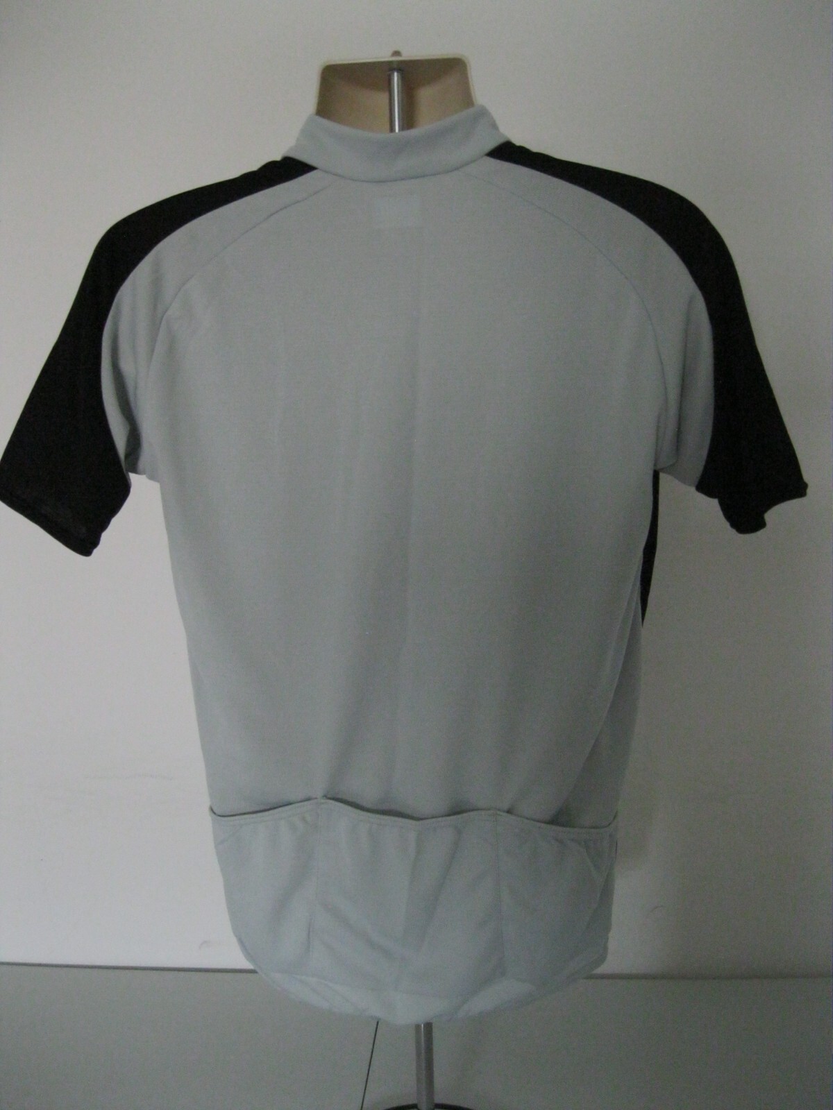 PERFORMANCE BIKE Road Jersey Men’s Large L Gray Black Half-Zip