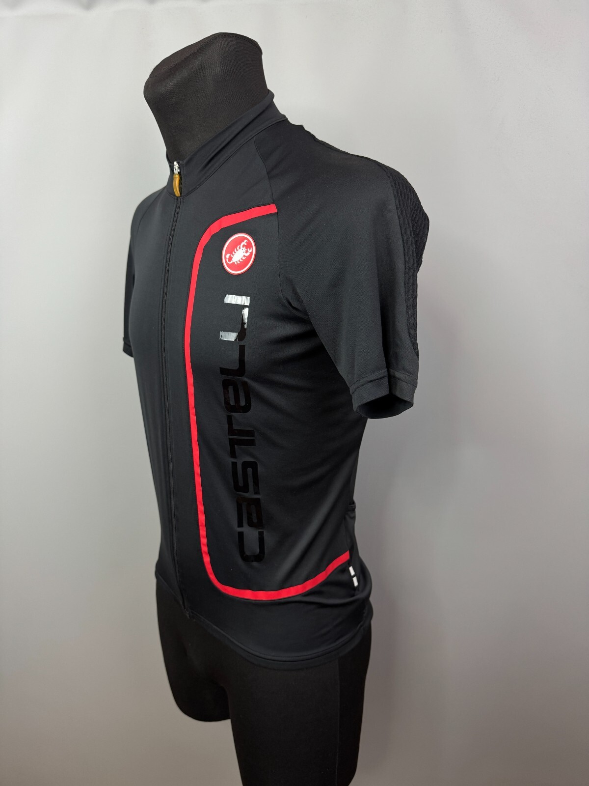 CASTELLI CYCLING SHIRT BIKE SPORTS JERSEY MENS BLACK SIZE M