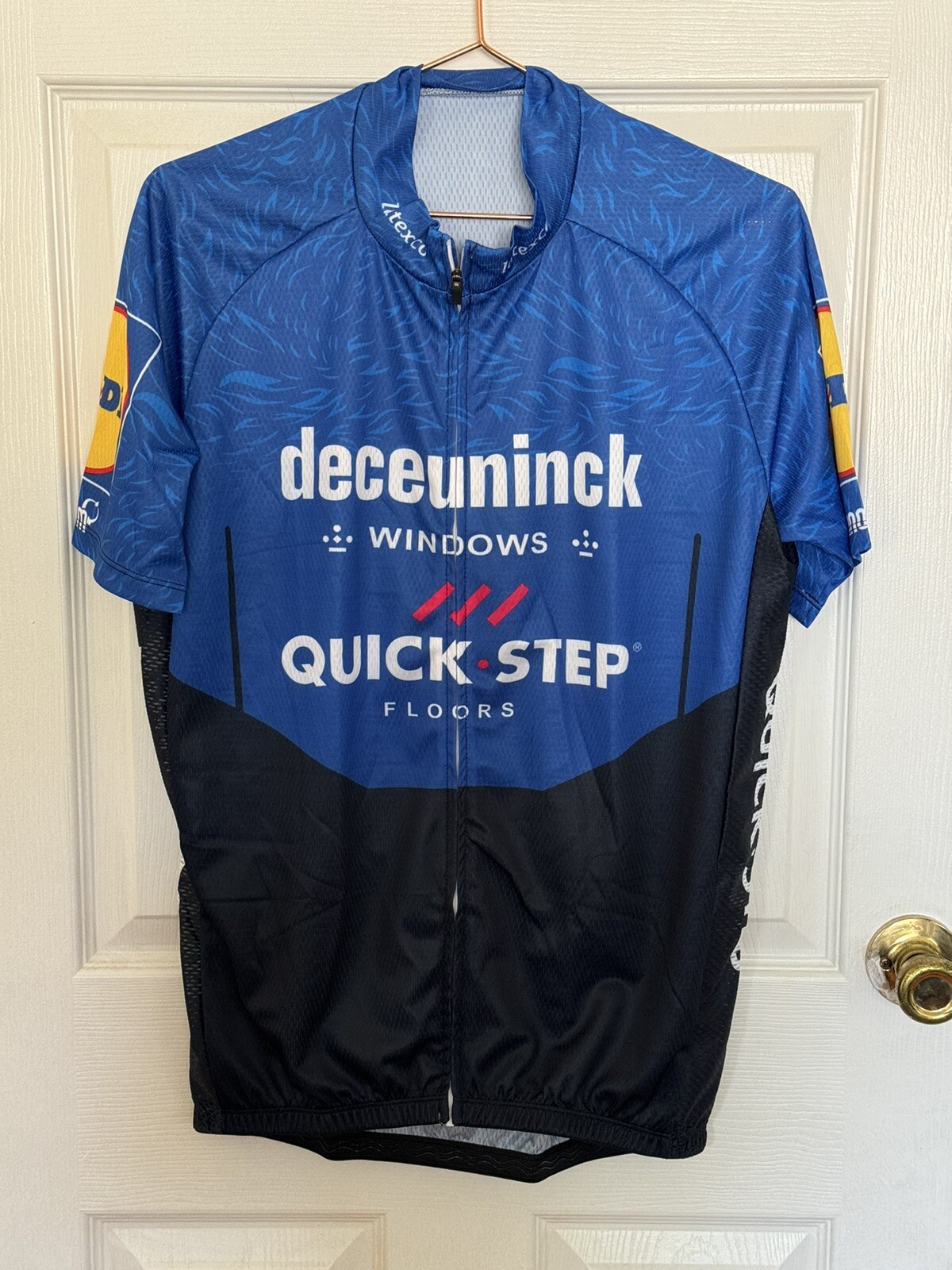 Men’s Spandex Zip Cycling Jersey Short Sleeve Mock Neck