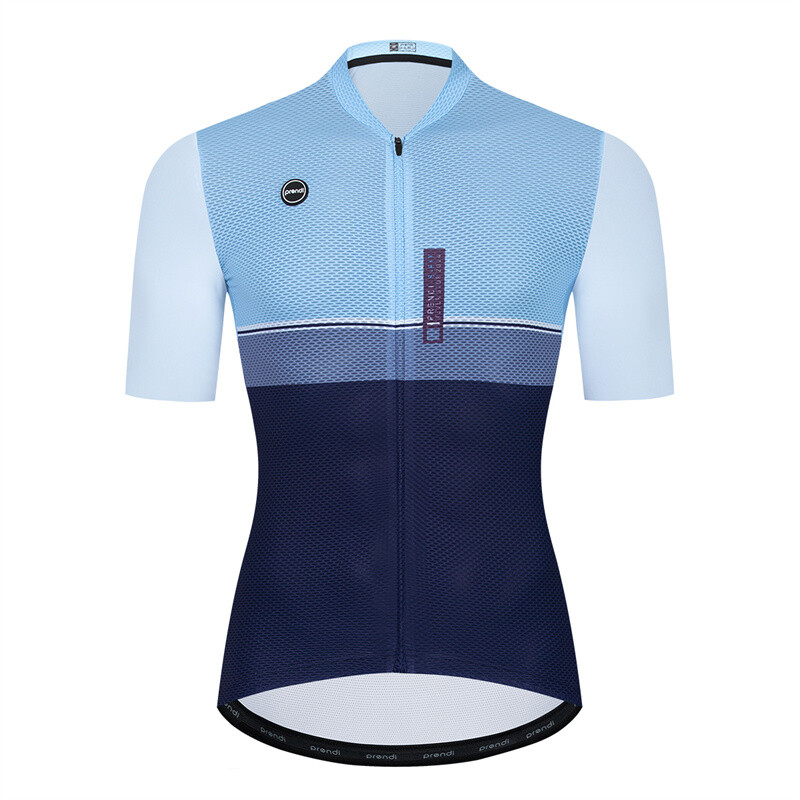 PRENDI Men Cycling Jersey Short Sleeve Laser Cut Summer Bike Clothing Breathable