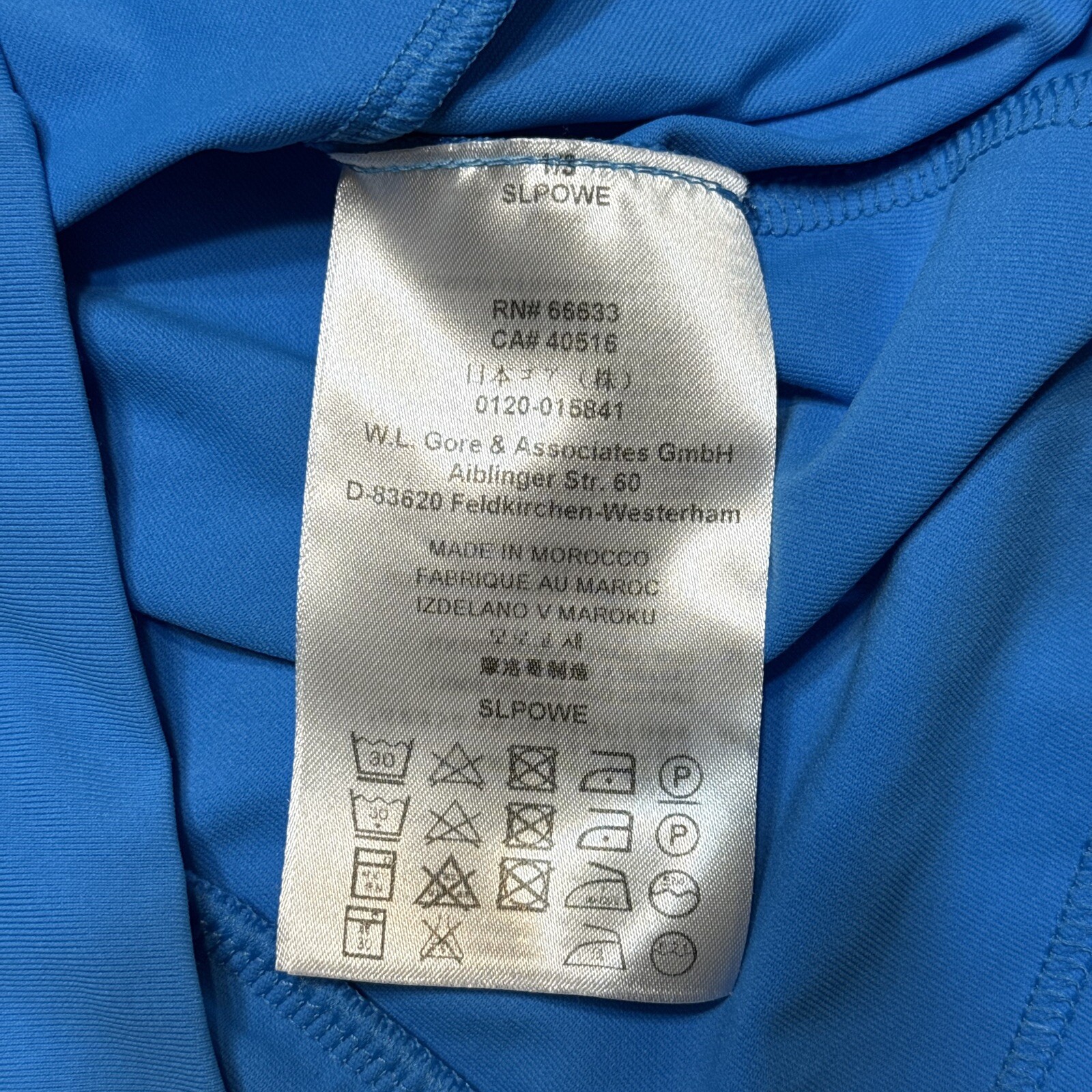 Gore Bike Wear Cycling Jersey Mens Medium Blue Full Zip Lightweight