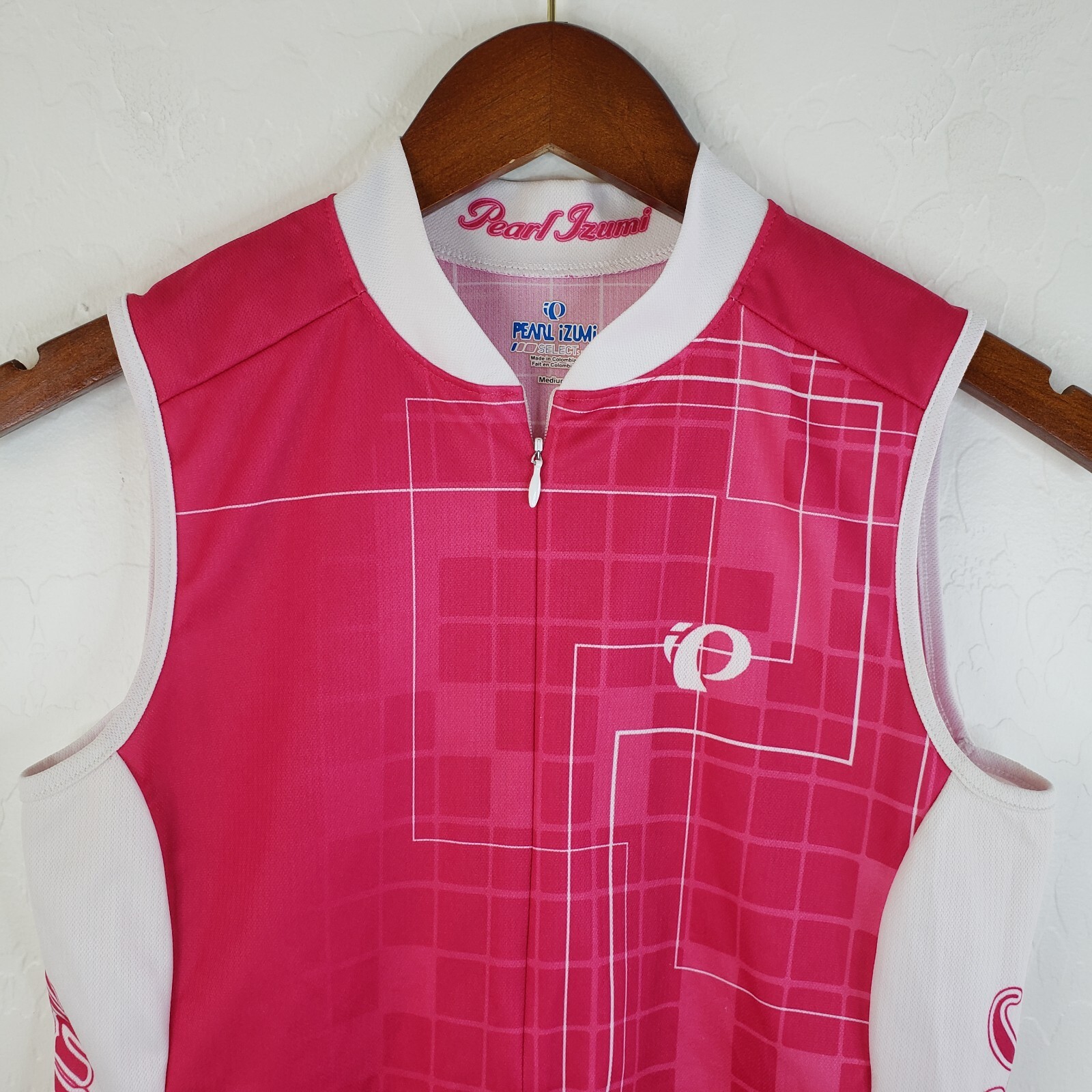 Pearl Izumi Select Cycling Jersey Women’s Medium Sleeveless 3/4 Zip Pockets