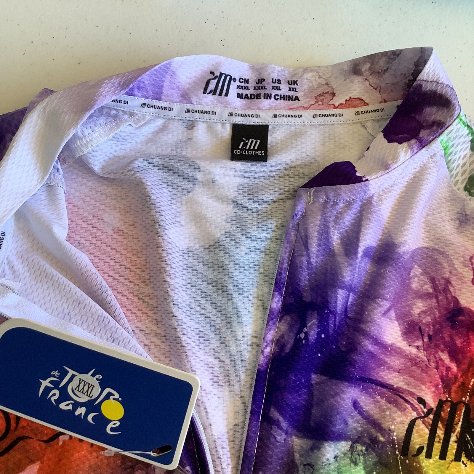 NWT Womens Cycling Jersey XXXL CHUANG DI Front Pockets Non Slip Waist