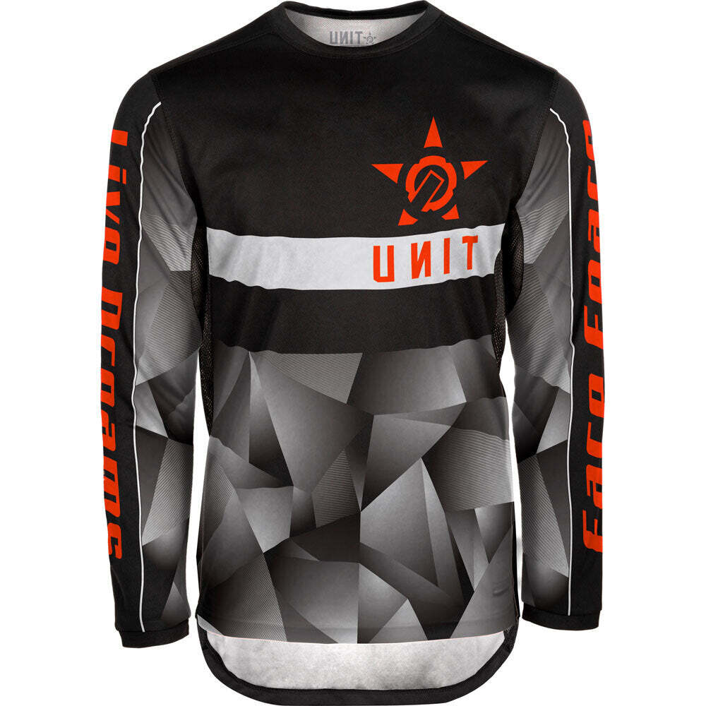 Unit Face Fears Long Sleeve MTB Jersey – Black – 2022