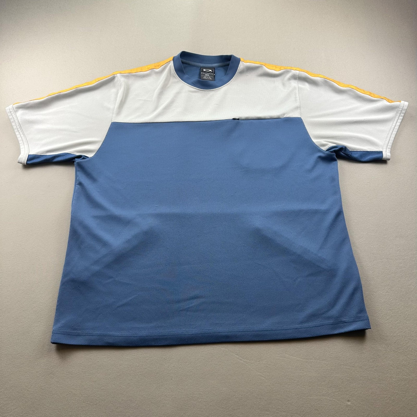 Vintage Oakley Cycling Jersey Shirt Mens XL Blue Software Mesh Performance y2k
