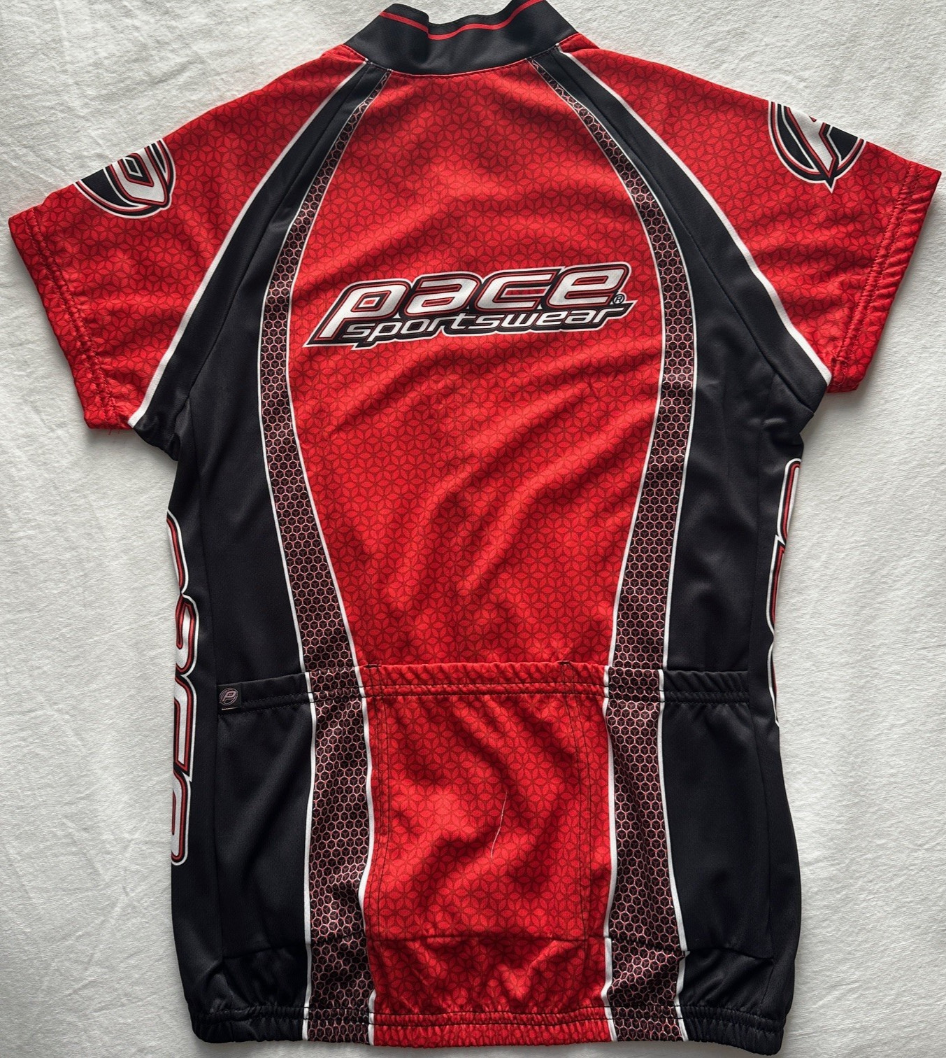PACE SPORTSWEAR BENZ LATTICE TEAM CYCLING WOMENS SMALL JERSEY FREE SHIPPING !!