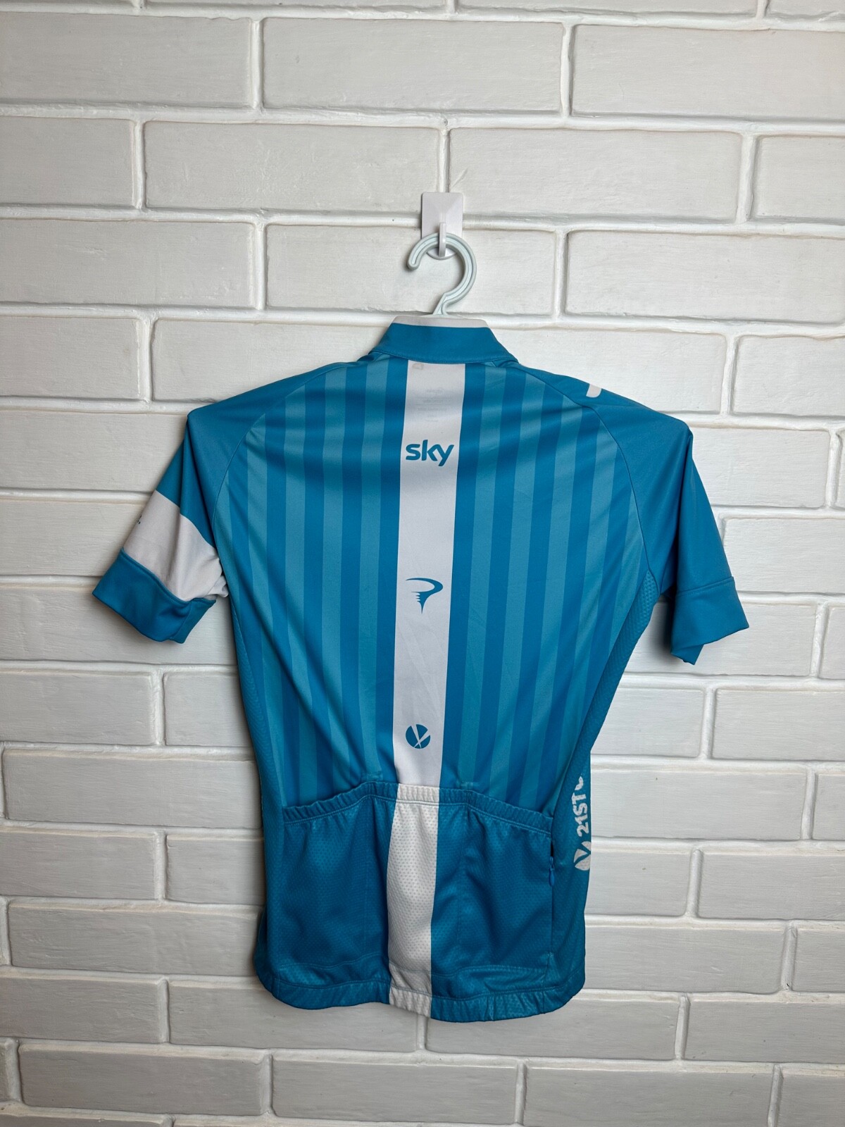 Rapha Team Sky Cycling Jersey Size Xs Blue Very Rare Made In China