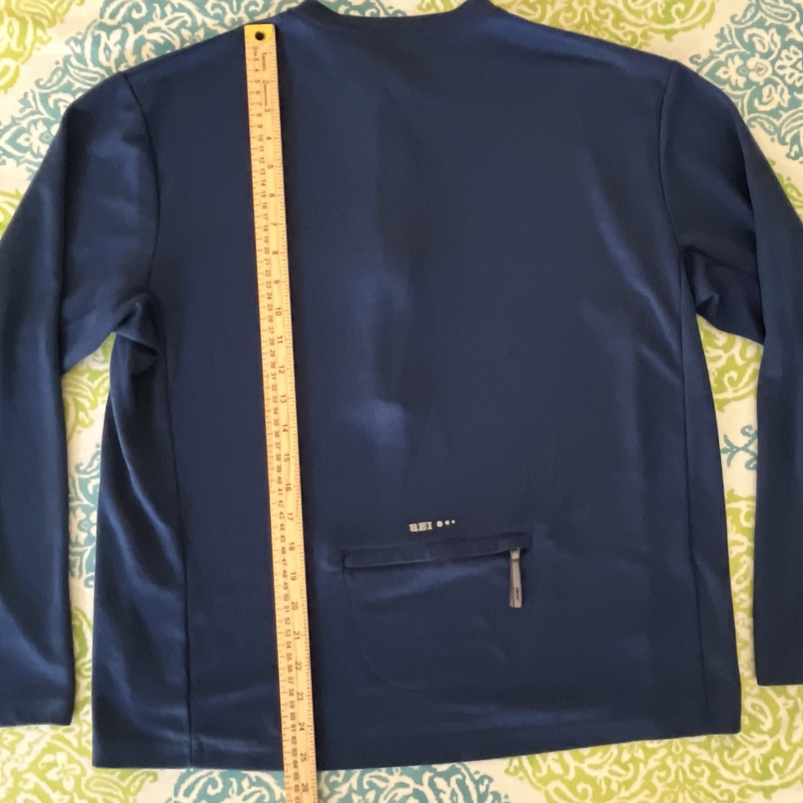 REI Junction Cycling Jersey Men’s S Blue 1/4 Zip Bike Top Long Sleeve