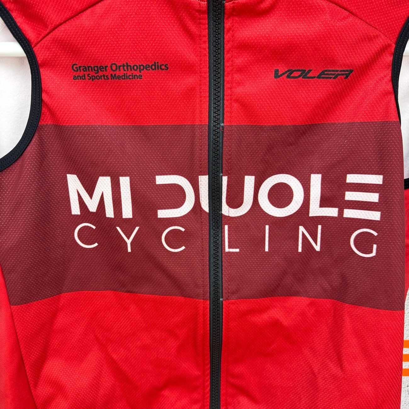 Light Wear! Voler Thermal Red XS Mi Duole Team Cycling Vest