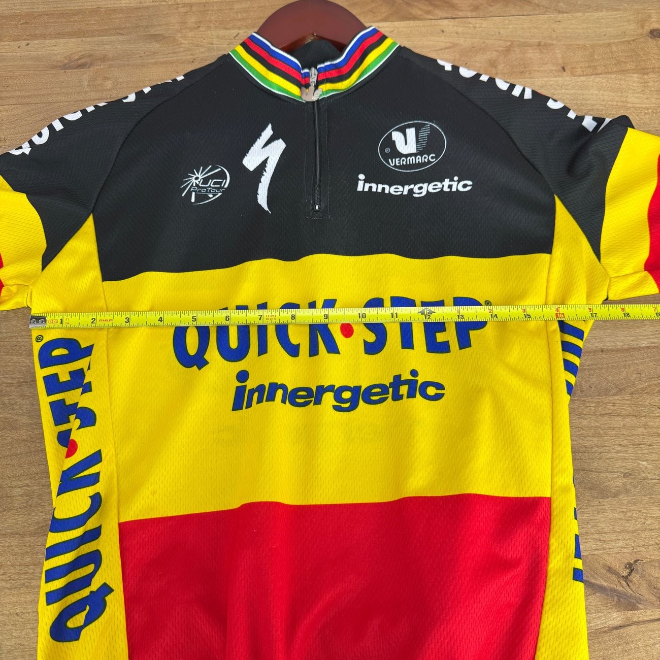 Vermarc Sports Quick Step Innergetic Retro Large Jersey and Bib Set Cycling Jers