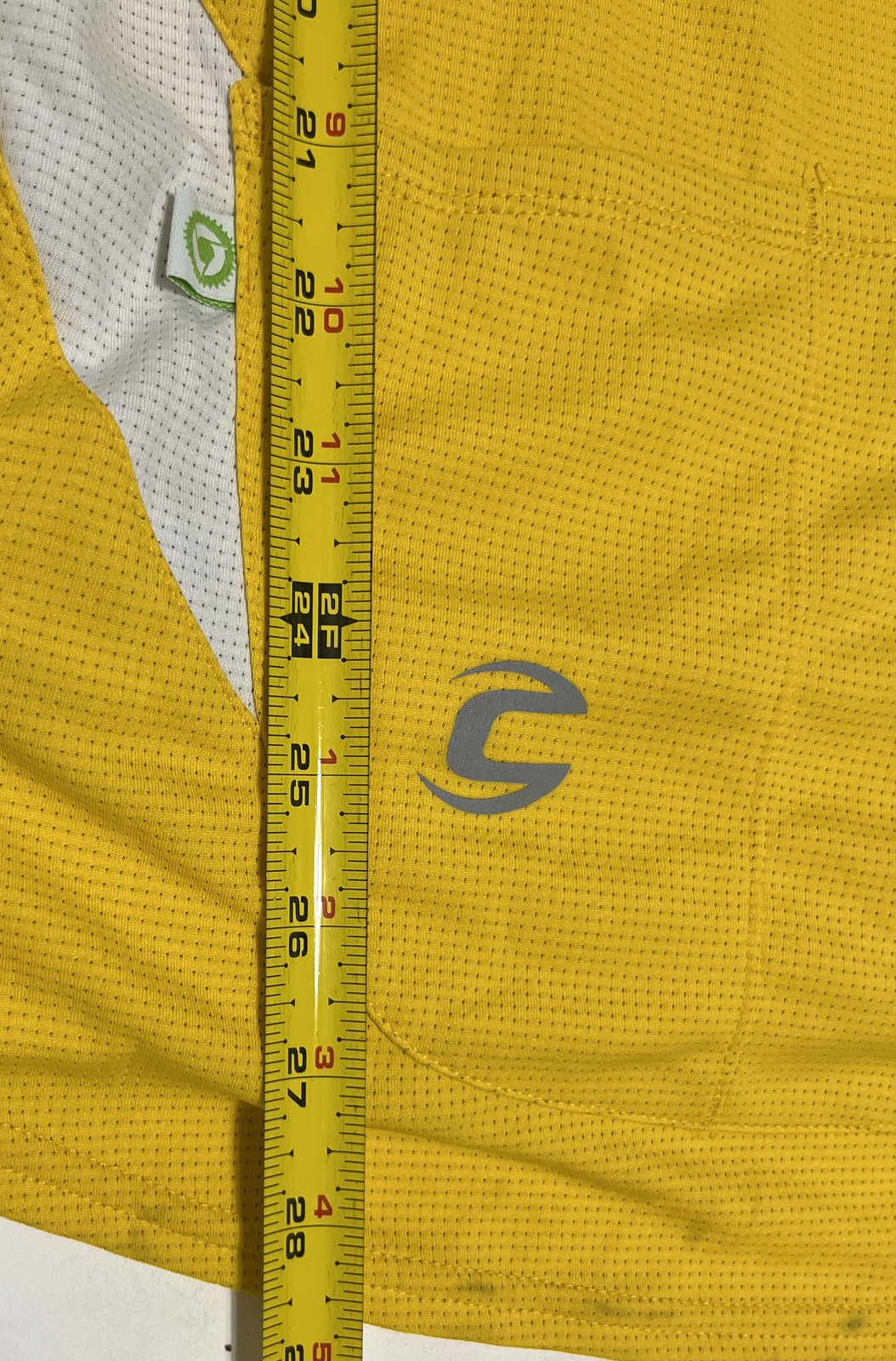 Cannondale RE-SPUN Cycling Jersey Men’s Large Yellow Short Sleeve Relaxed Fit
